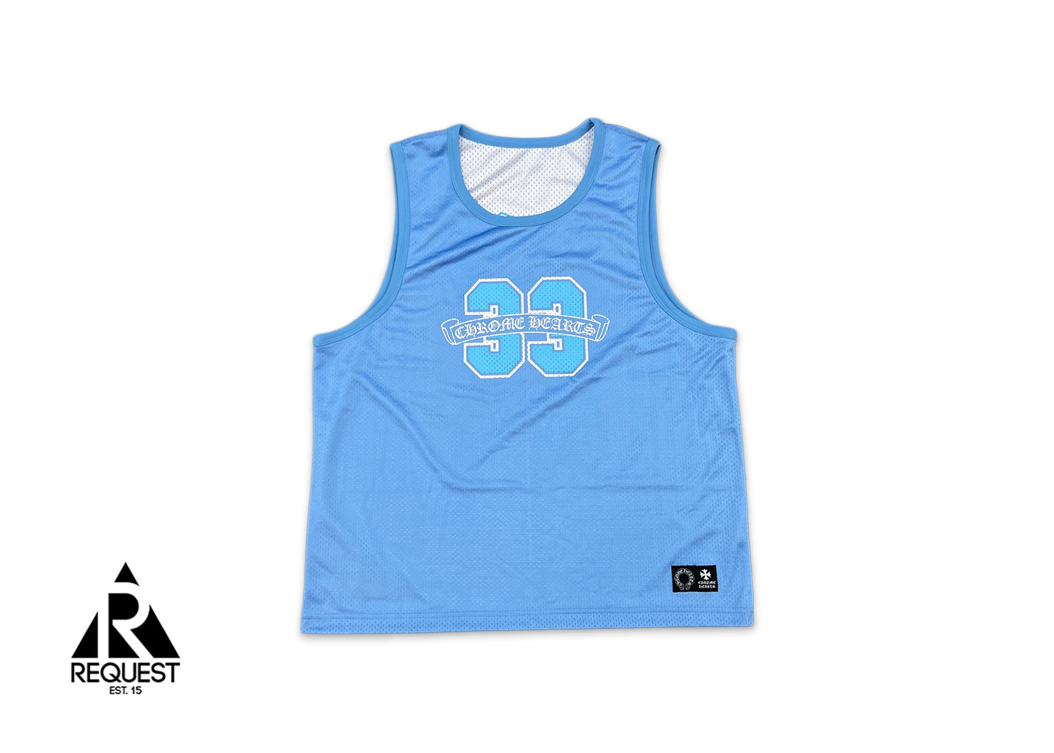 Chrome Hearts Sports Mesh Basketball Jersey “Blue”