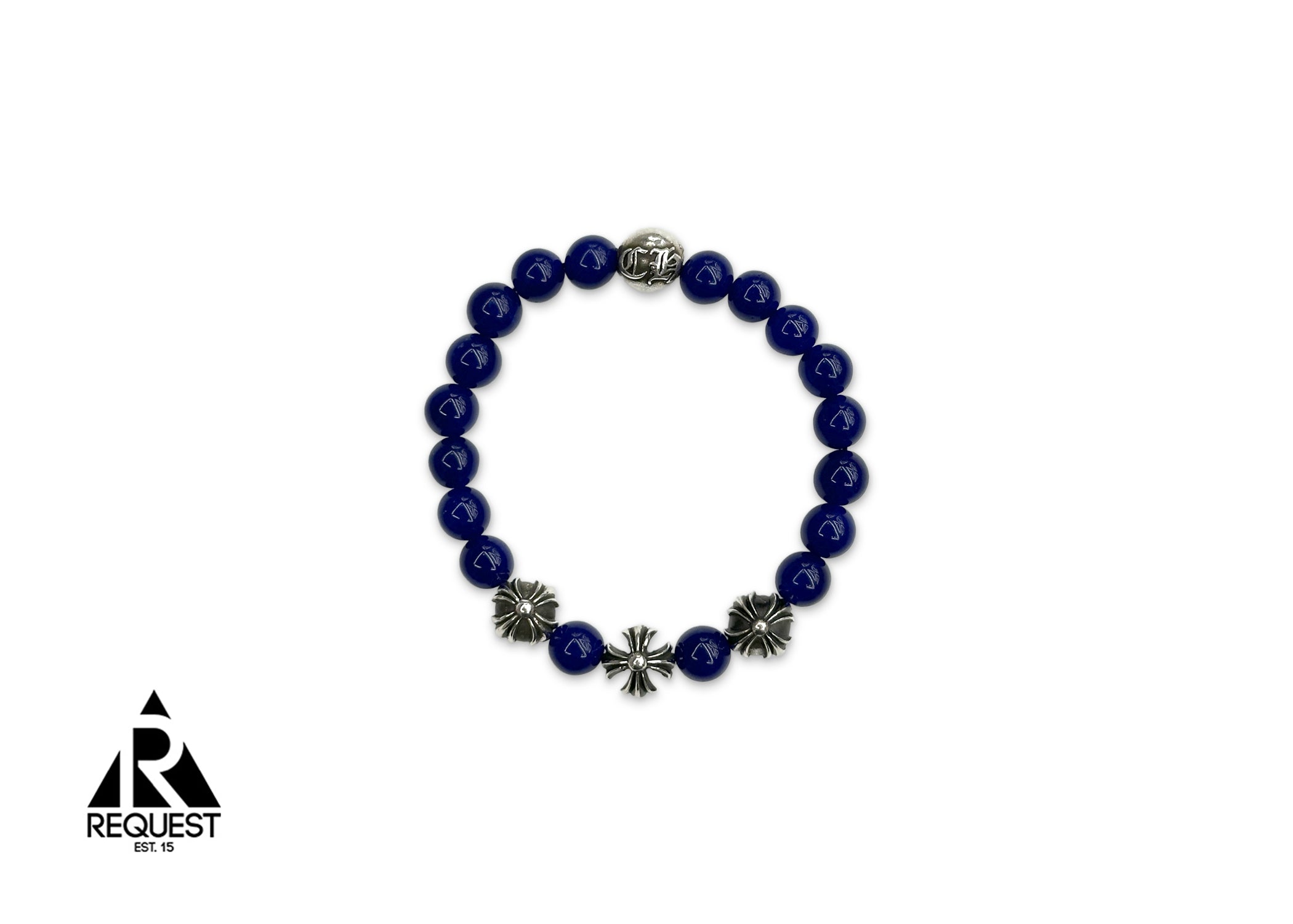 Chrome Hearts, Beaded Bracelet "Blue"