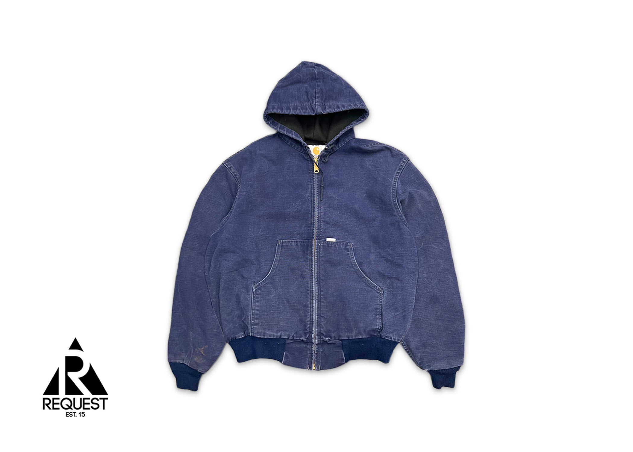 Vintage, Carhartt Hooded Zip Up Jacket "Blue"