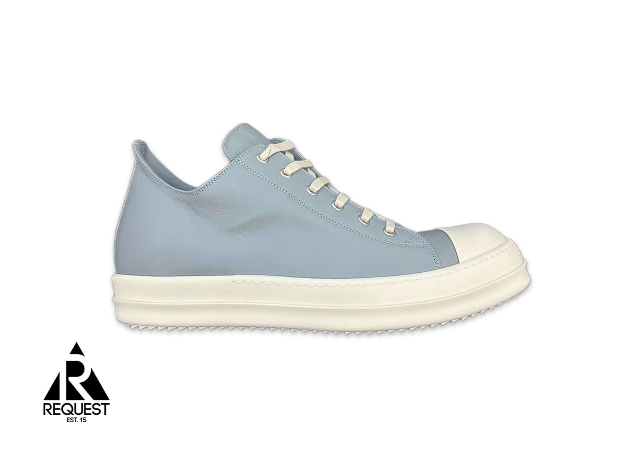 Rick Owens, Porterville Ramones Leather Lace Low "Pale Blue"