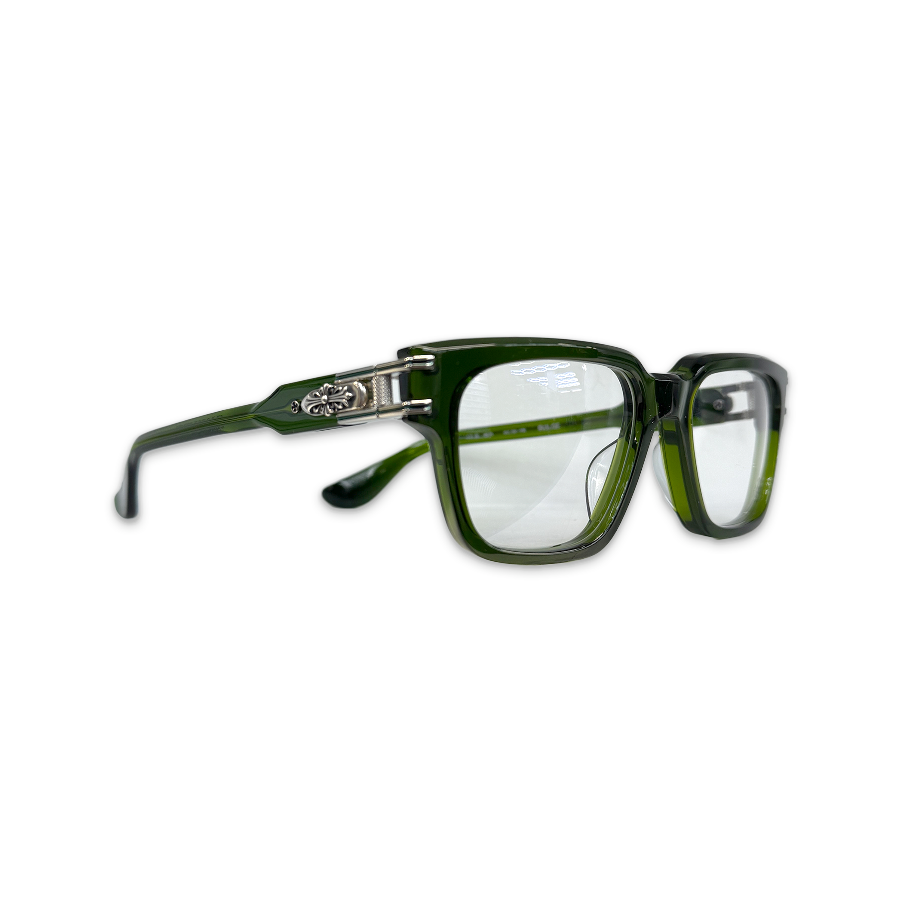 Chrome Hearts, Bulge Glasses "Translucent Green/Silver"