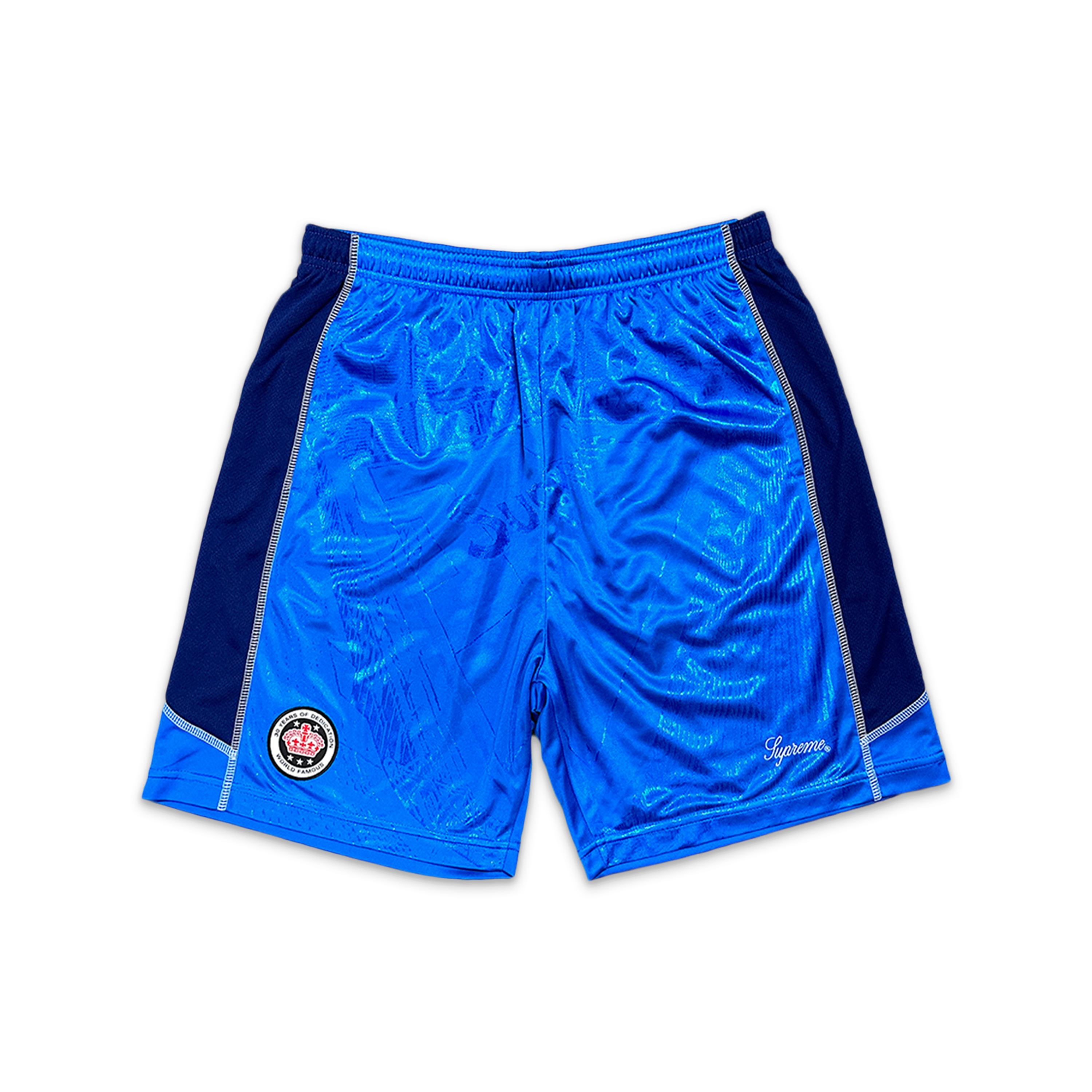 Supreme, Jacquard Soccer Shorts "Blue"