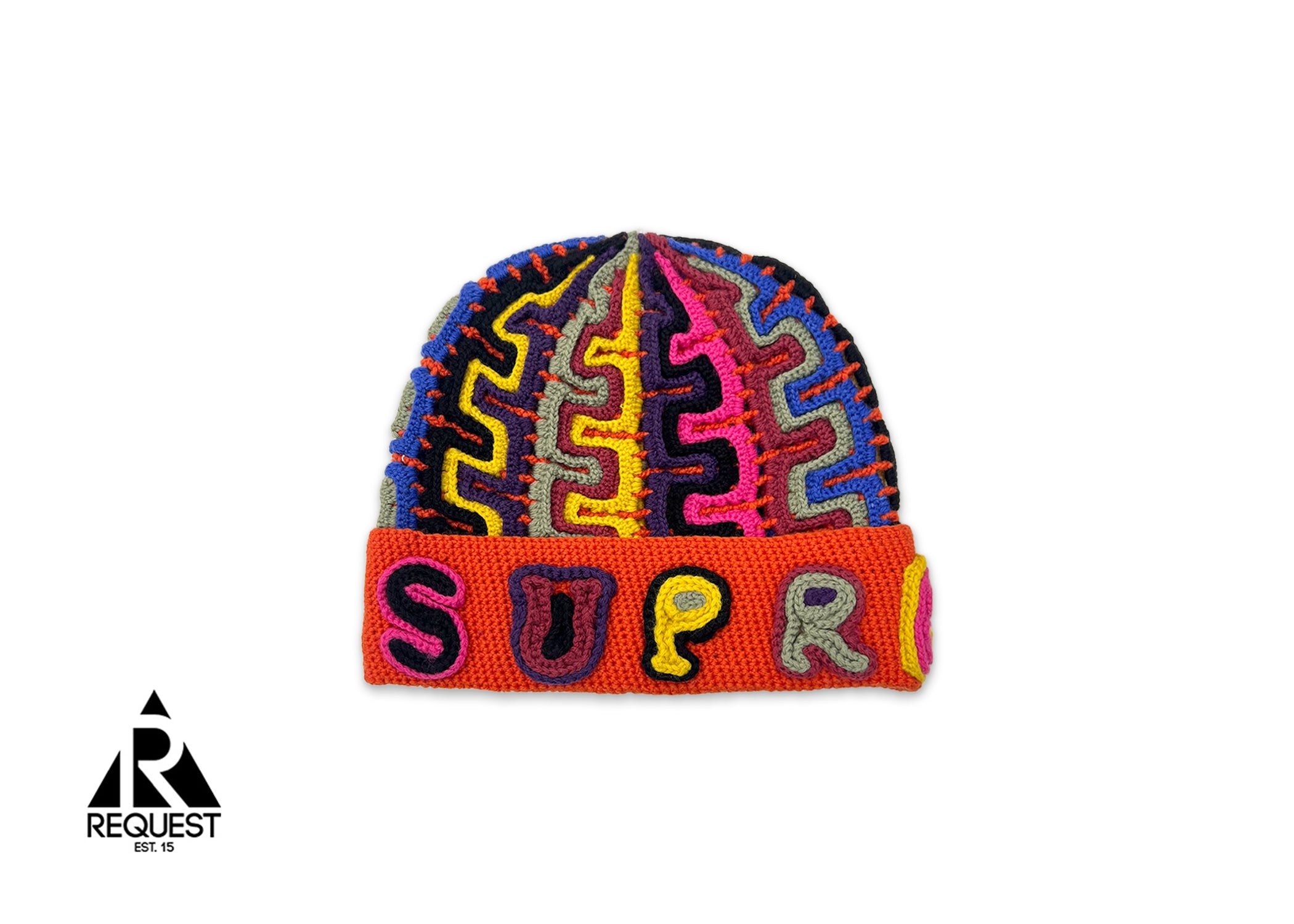Supreme, Yarn Applique Beanie "Dark Orange"