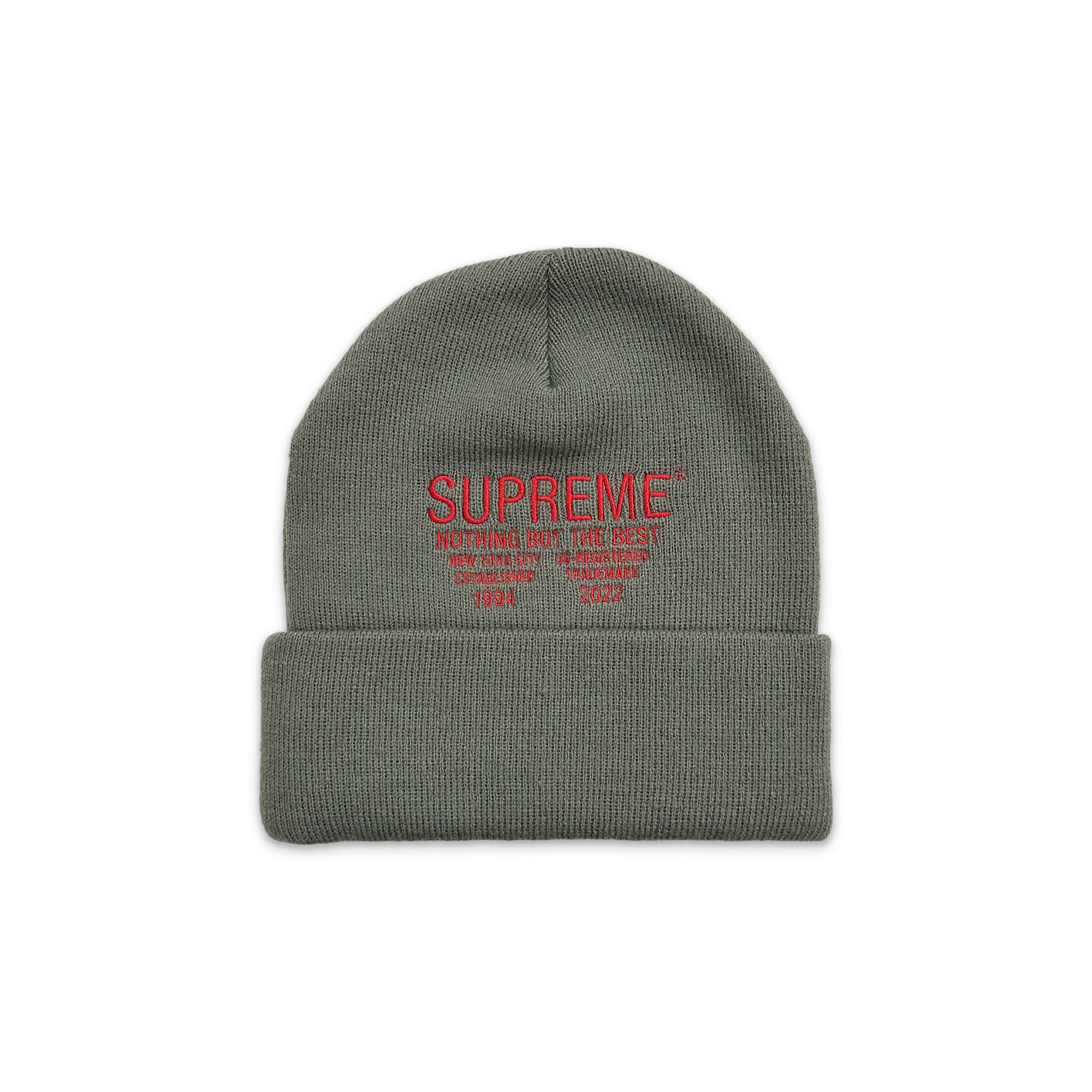 Supreme, Nothing But Beanie FW22 "Grey"