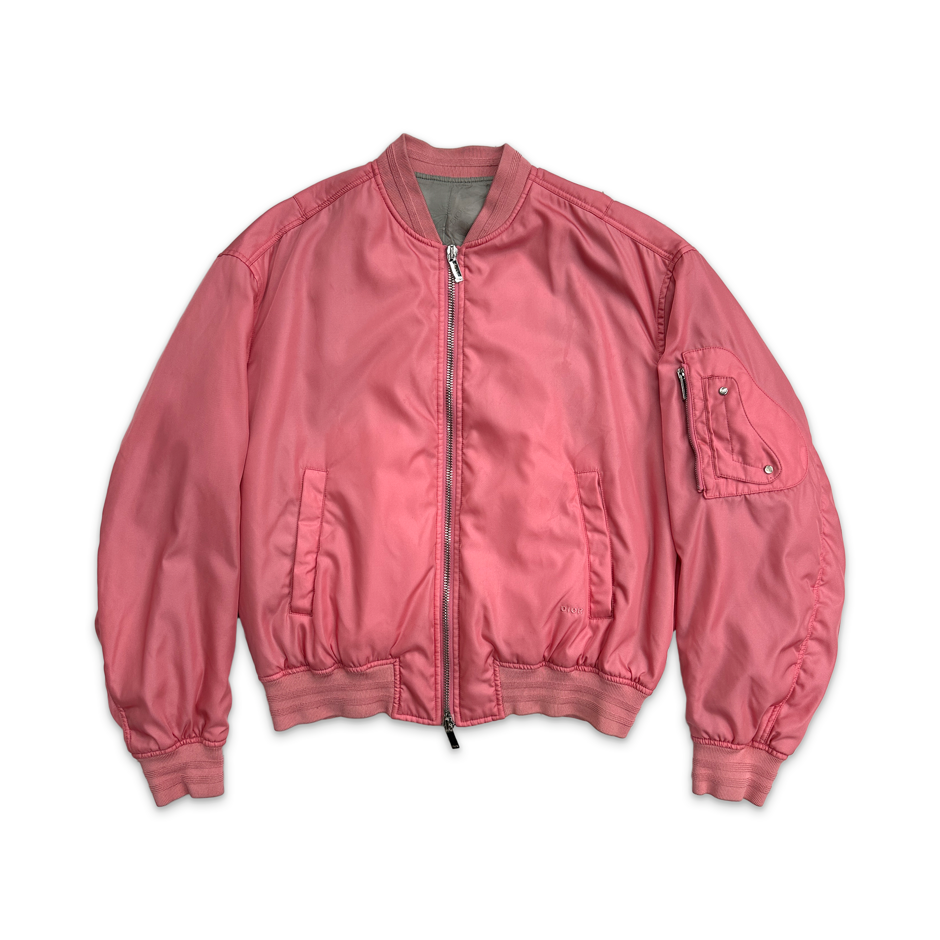 Dior, Saddle Satin Bomer Jacket "Pink"