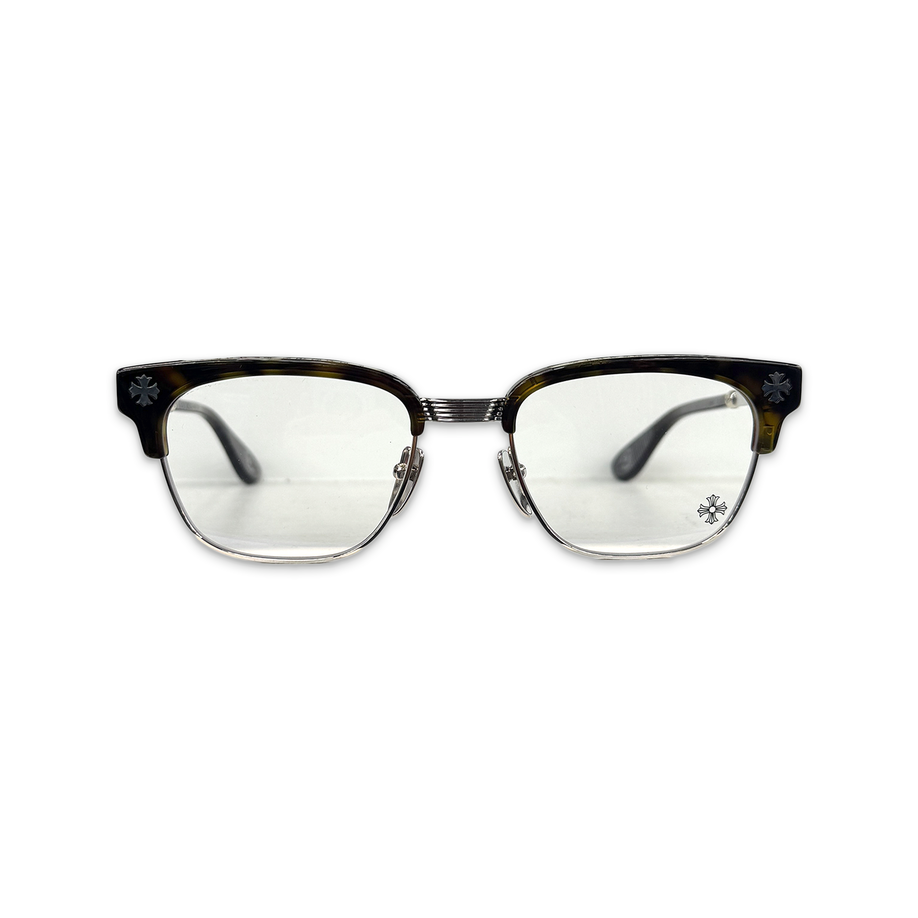 Chrome Hearts, Bonennoisseur II Glasses "Tortoise/Silver"