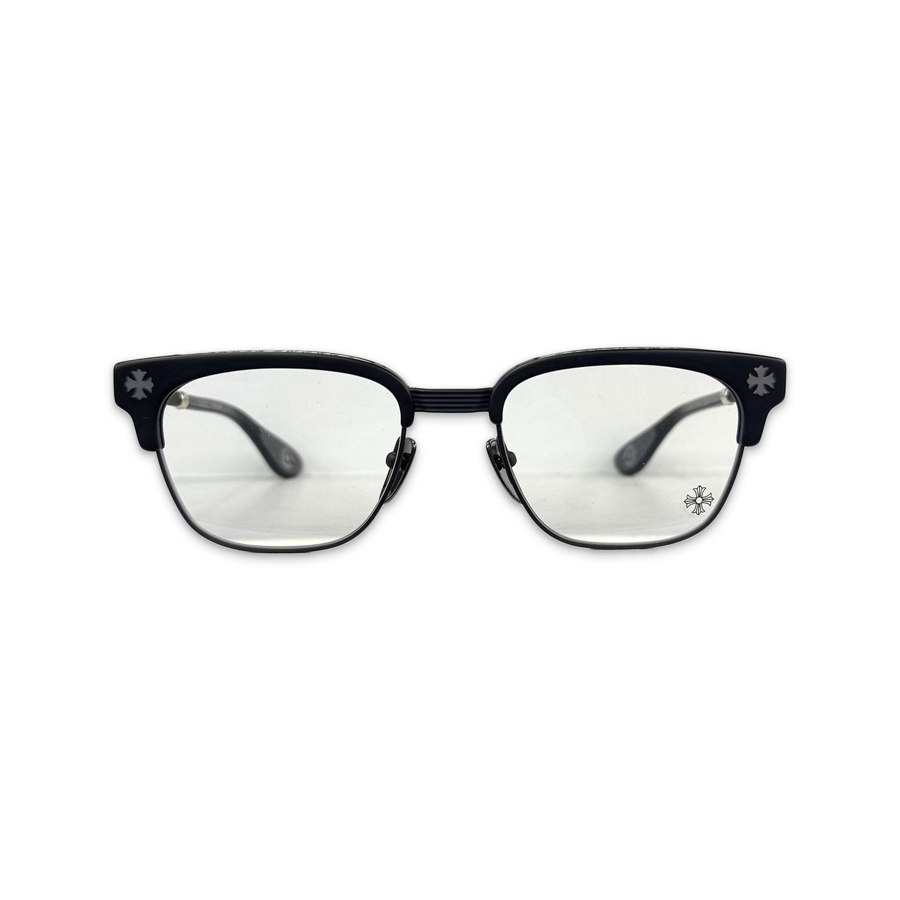Chrome Hearts, Bonennoisseur II Glasses "Matte Black/Silver"