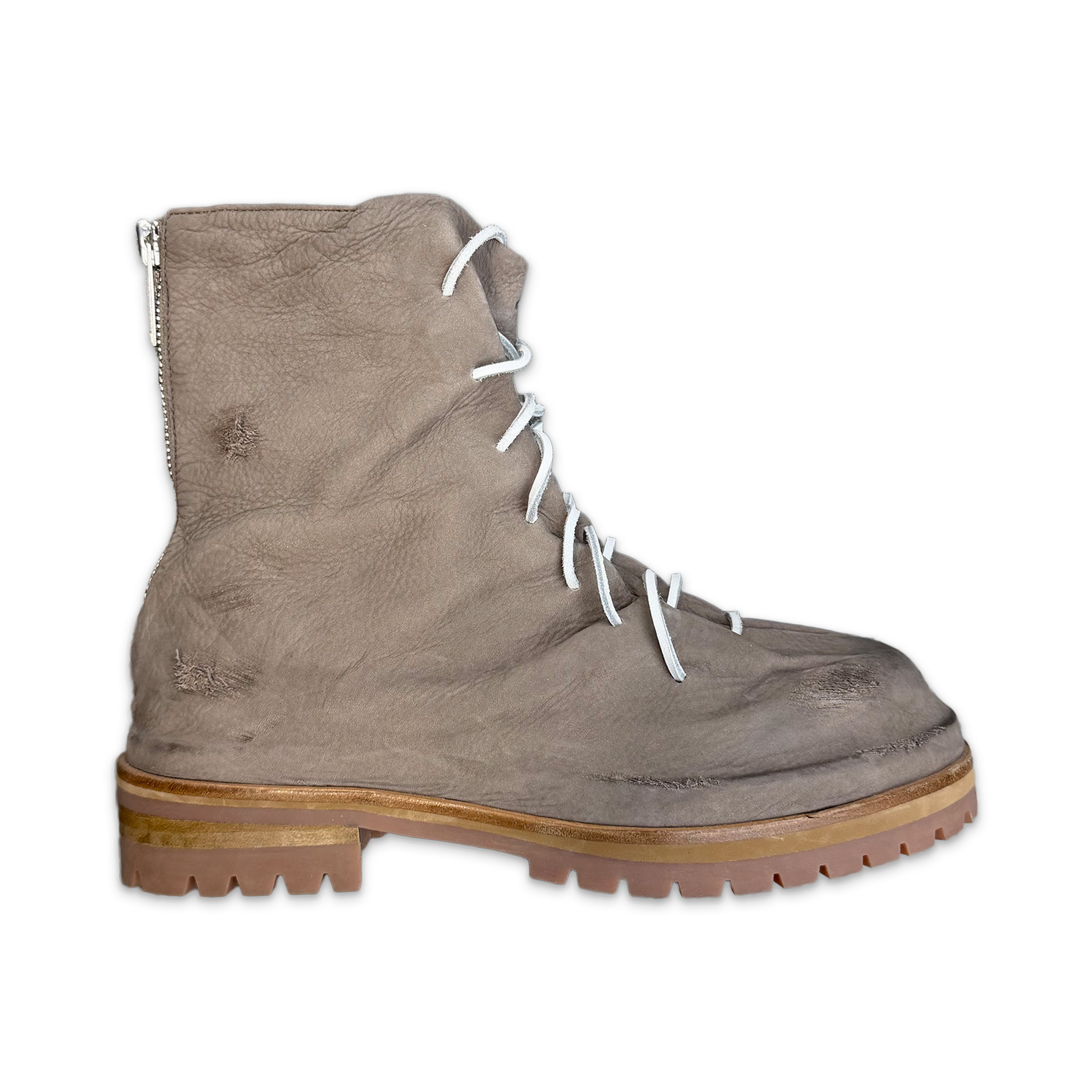 Marathon Lace Up Boot "Taupe Brown Leather"