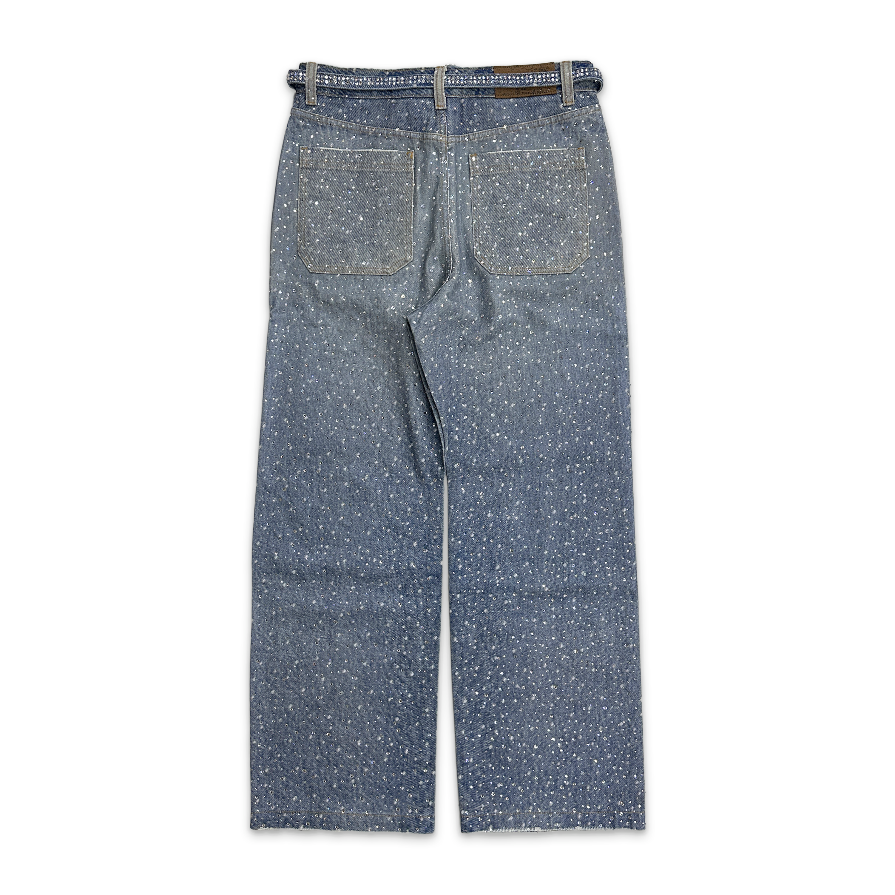 3D Printing Washed 20k Swarovski Diamond Boro Denim "Blue"