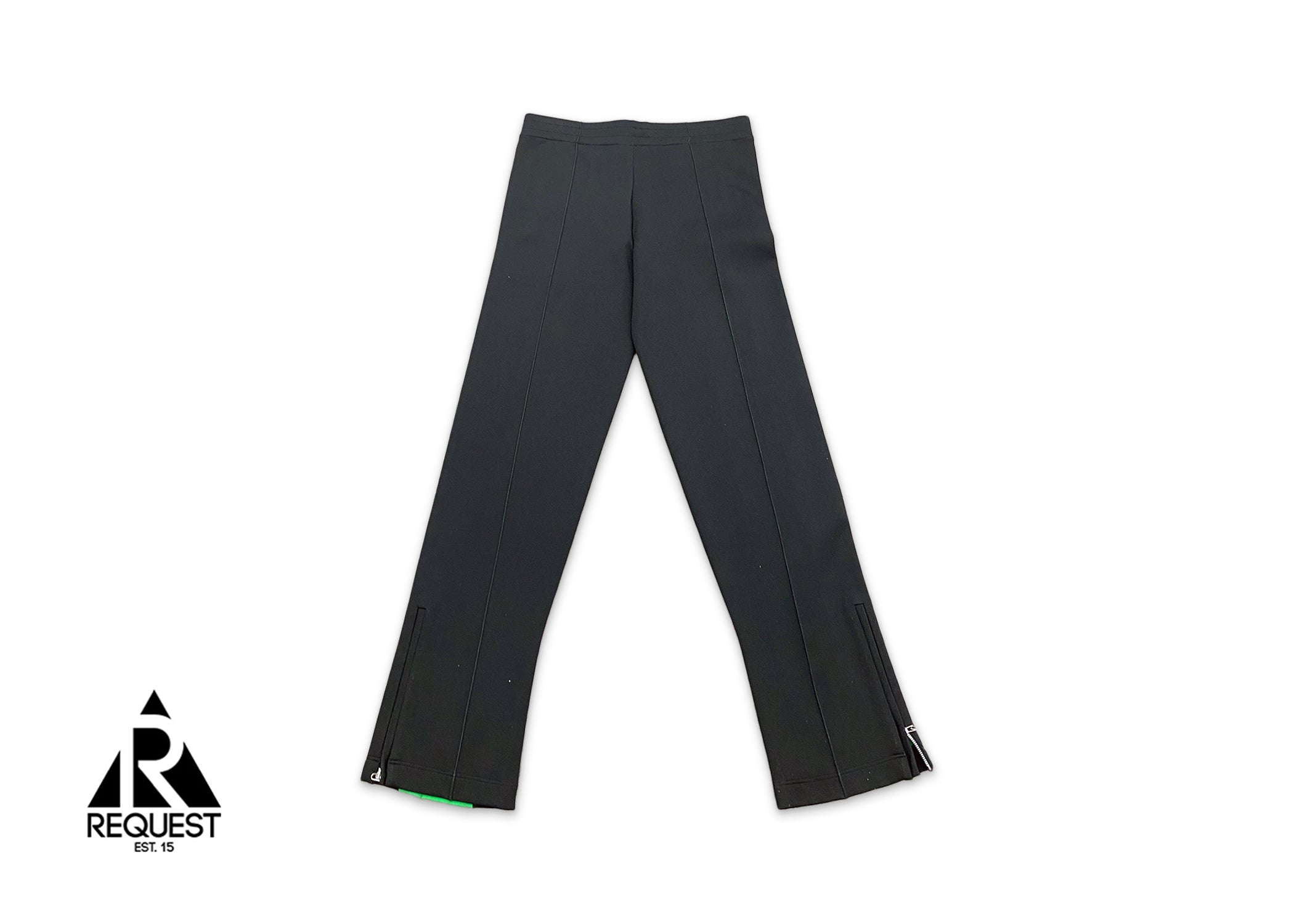 Bottega Veneta Technical Double Panel Track Trousers "Black/Green"