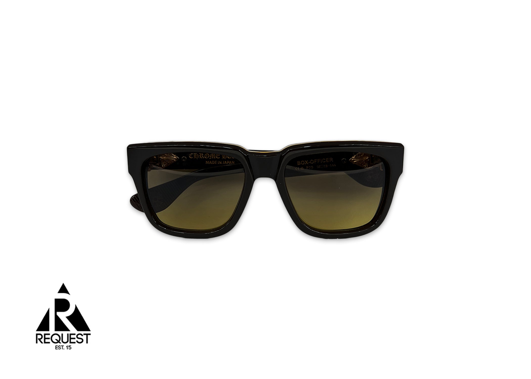Chrome Hearts, Box Officer Glasses "Brown/Gold"