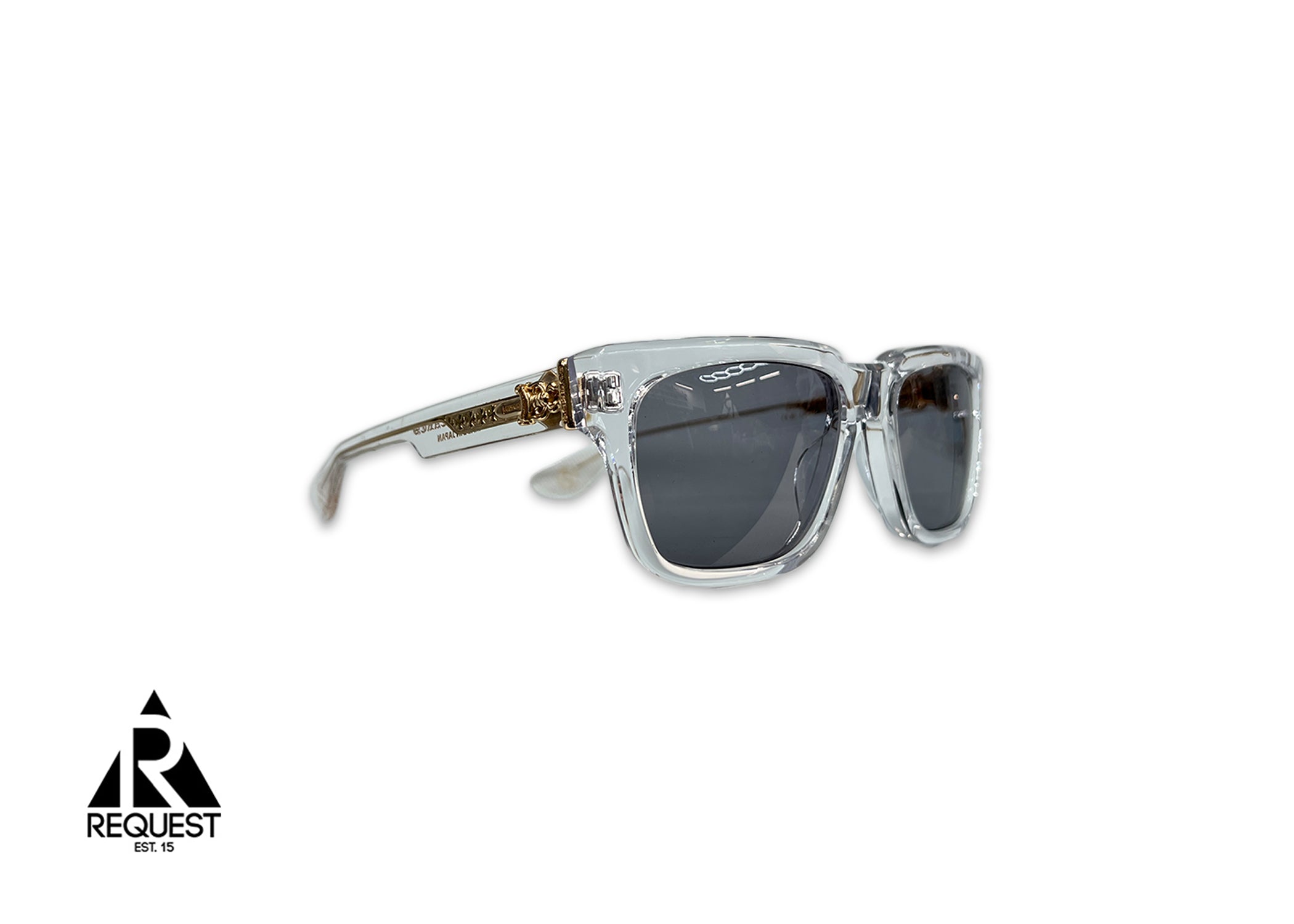 Chrome Hearts, Box Officer Sunglasses "Transparent/Gold"