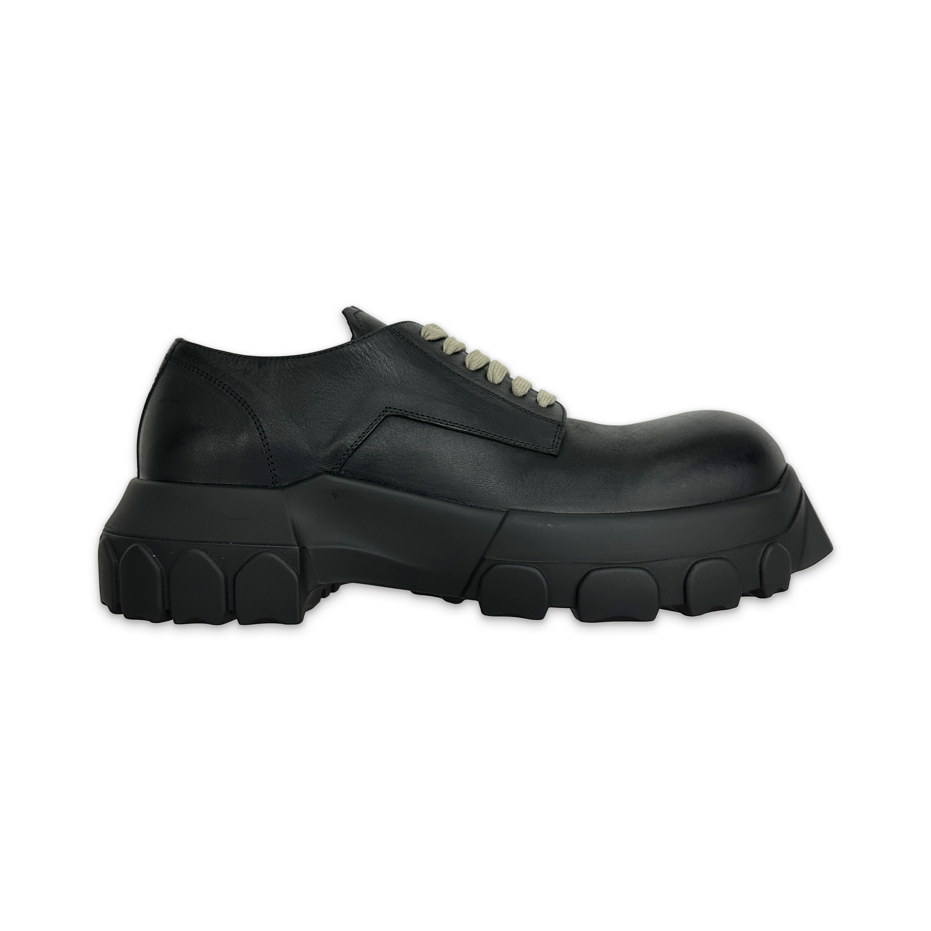 Rick Owens, Laceup Bozo Tractor Low "Black"