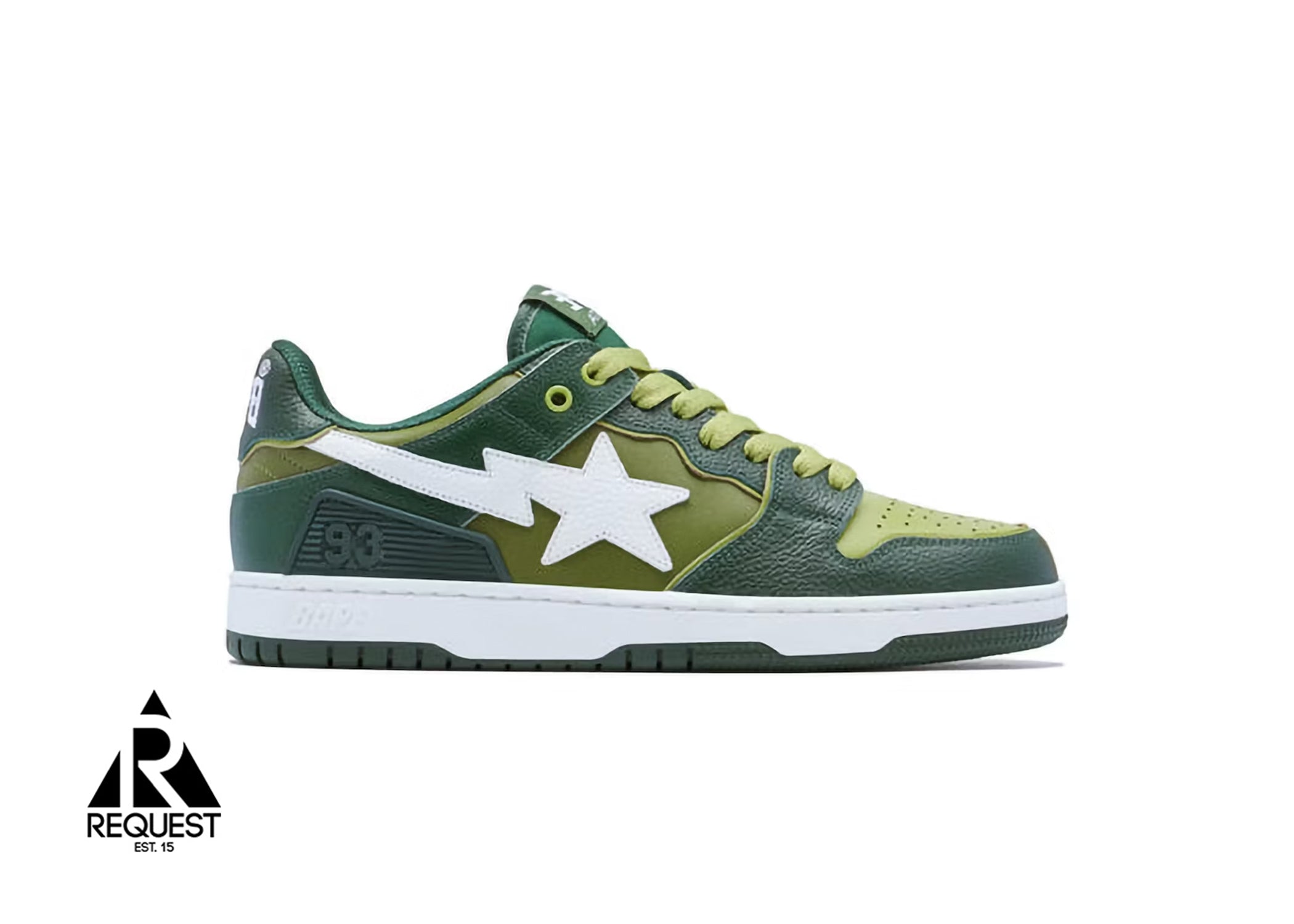 A Bathing Ape Bape SK8sta "Green White"