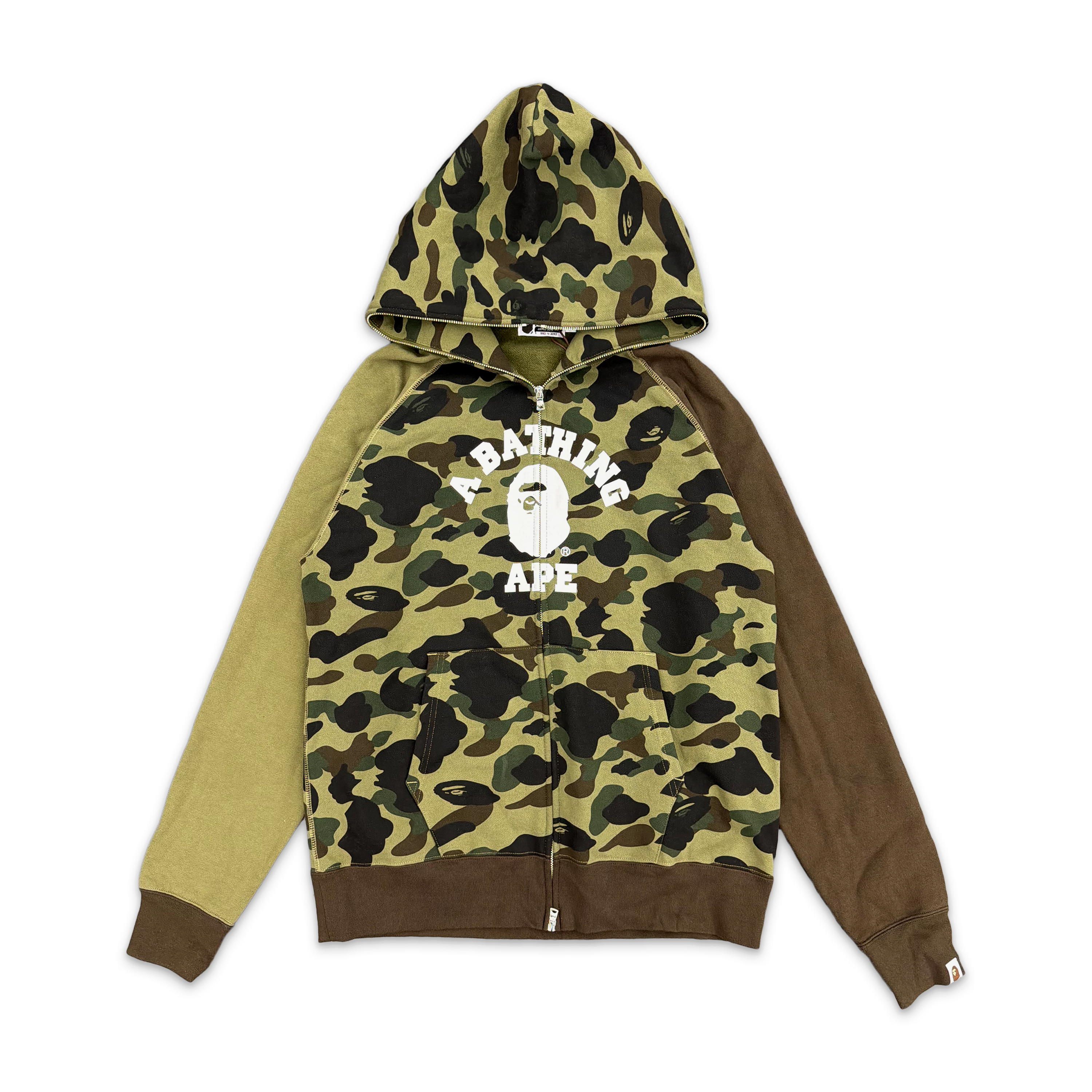 A Bathing Ape (BAPE), Bape 1st Camo Crazy Full Zip Hoodie "Green"