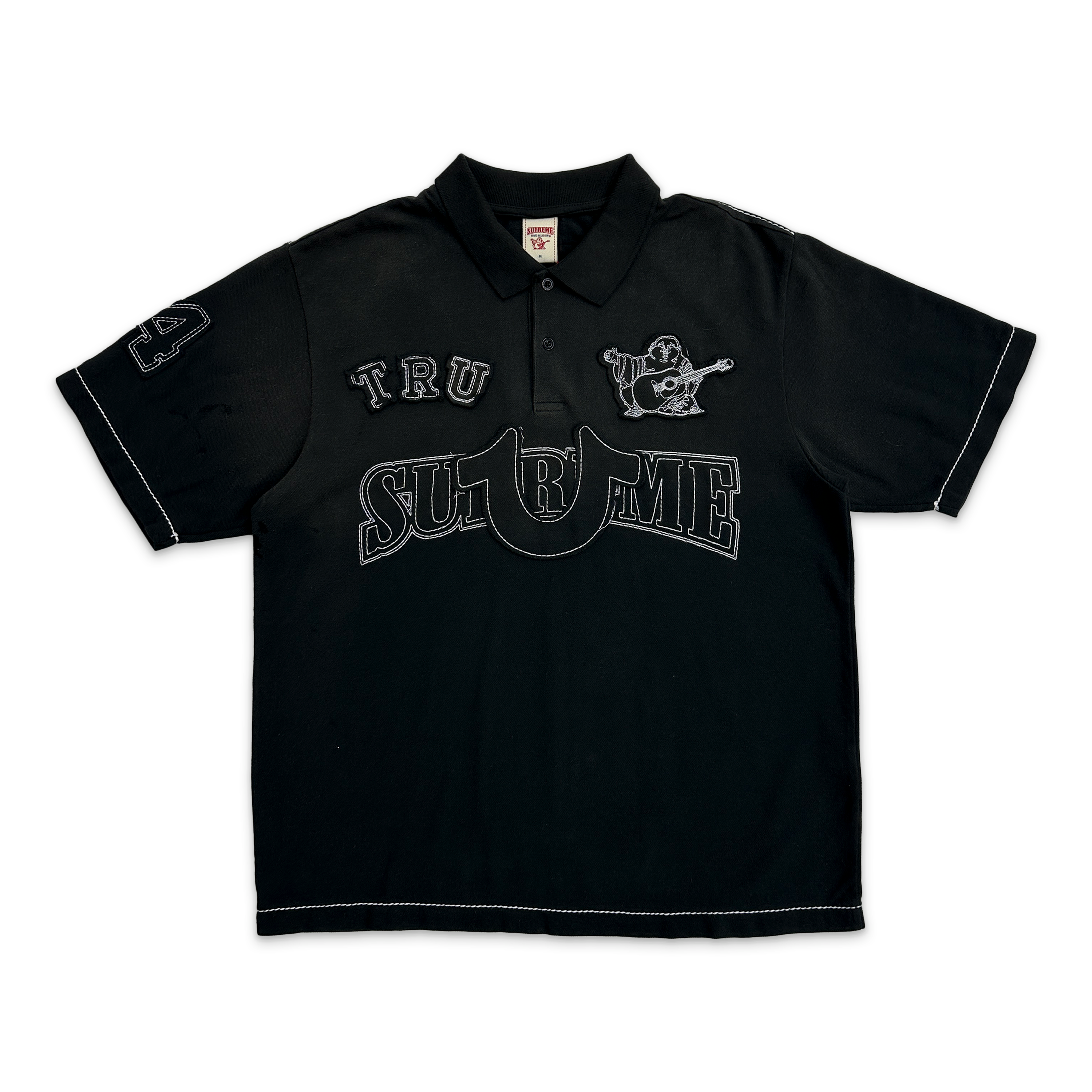 True Religion Applique Polo FW25 "Black"