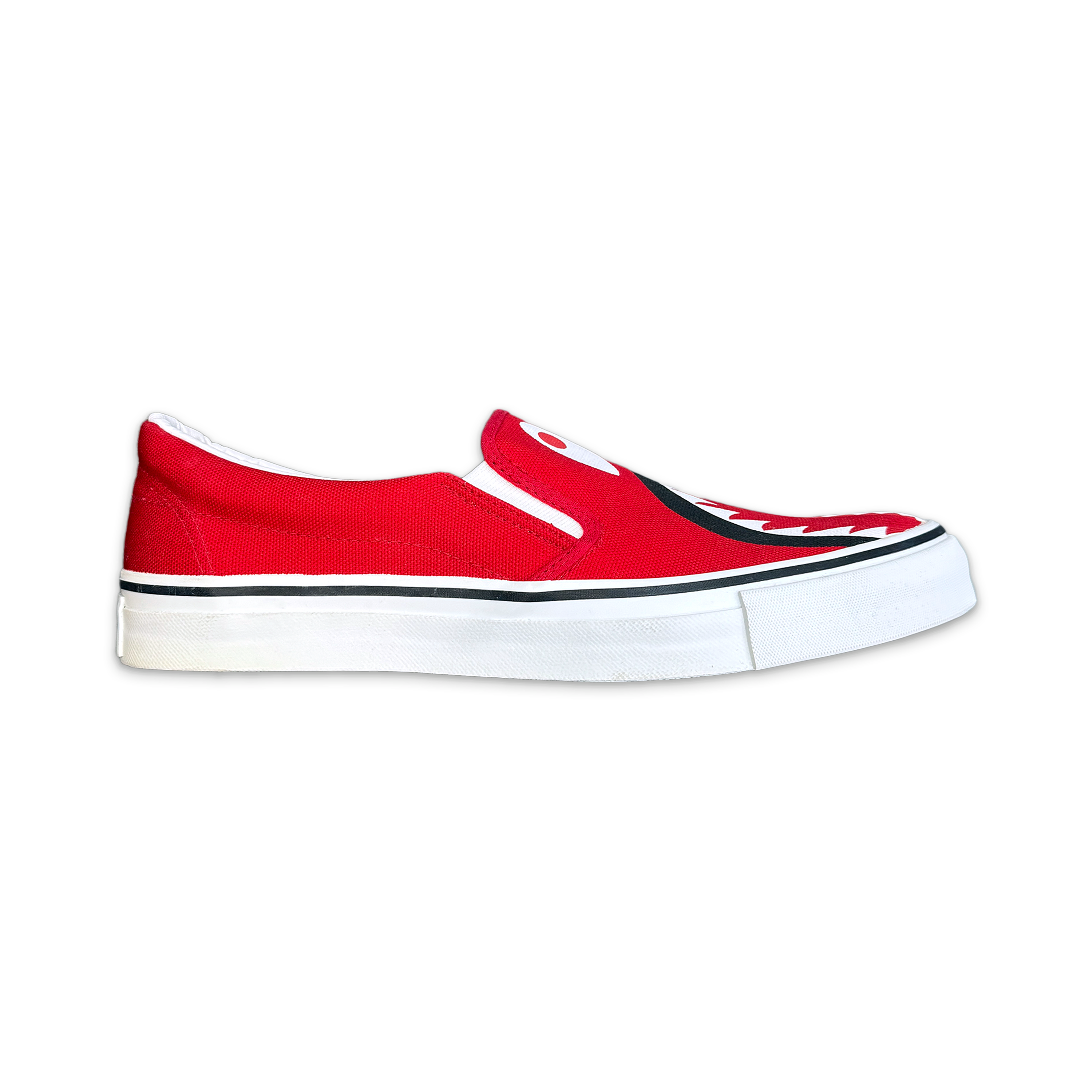 A Bathing Ape (BAPE), Shark Slip On "Red"