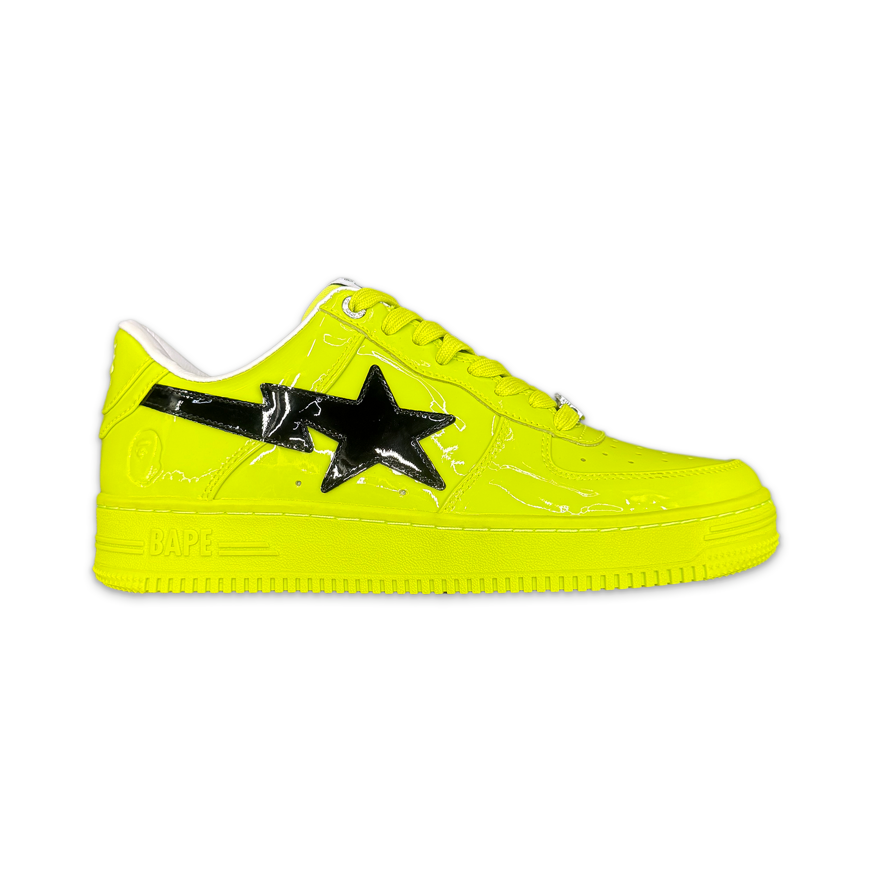 A Bathing Ape (BAPE), Bapesta Low “Patent Leather Yellow"