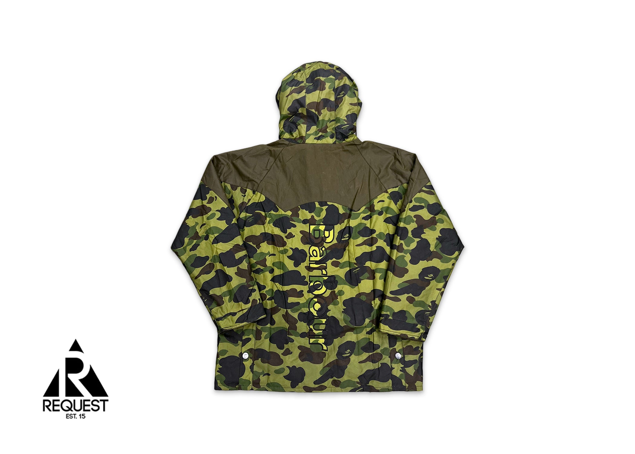 A Bathing Ape (BAPE), BAPE x Barbour 1st Camo Bedale Snowboard Jacket "Green"