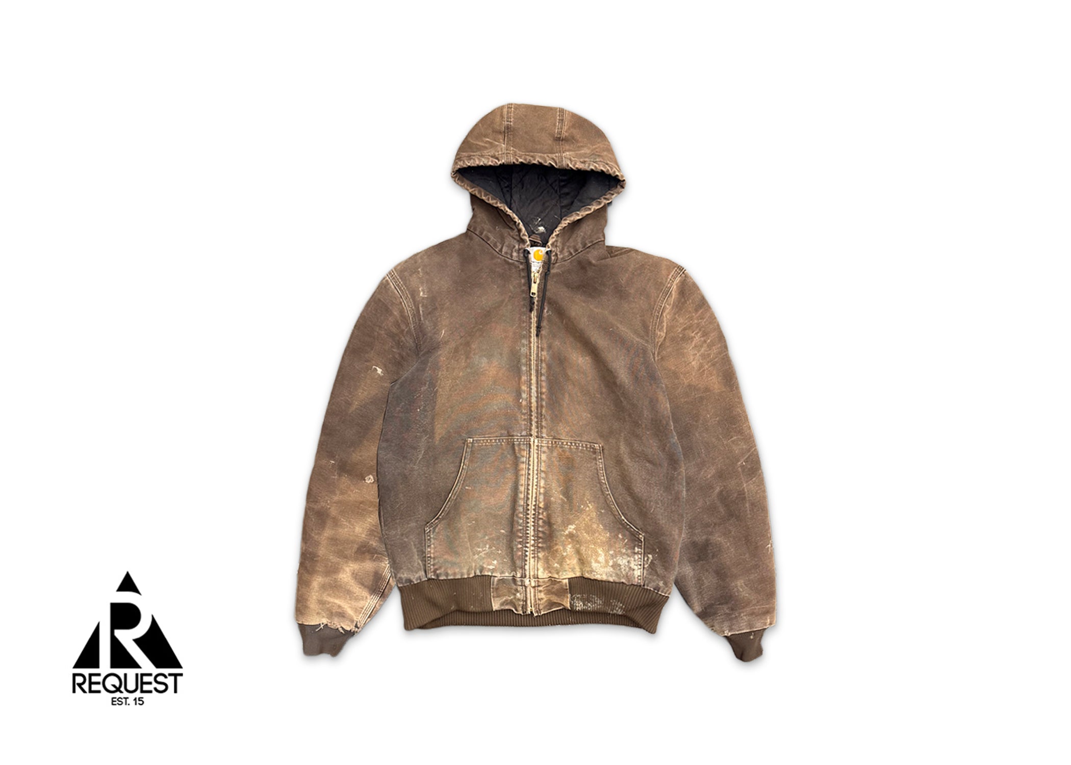 Vintage, Carhartt Hooded Zip Up Jacket "Brown"