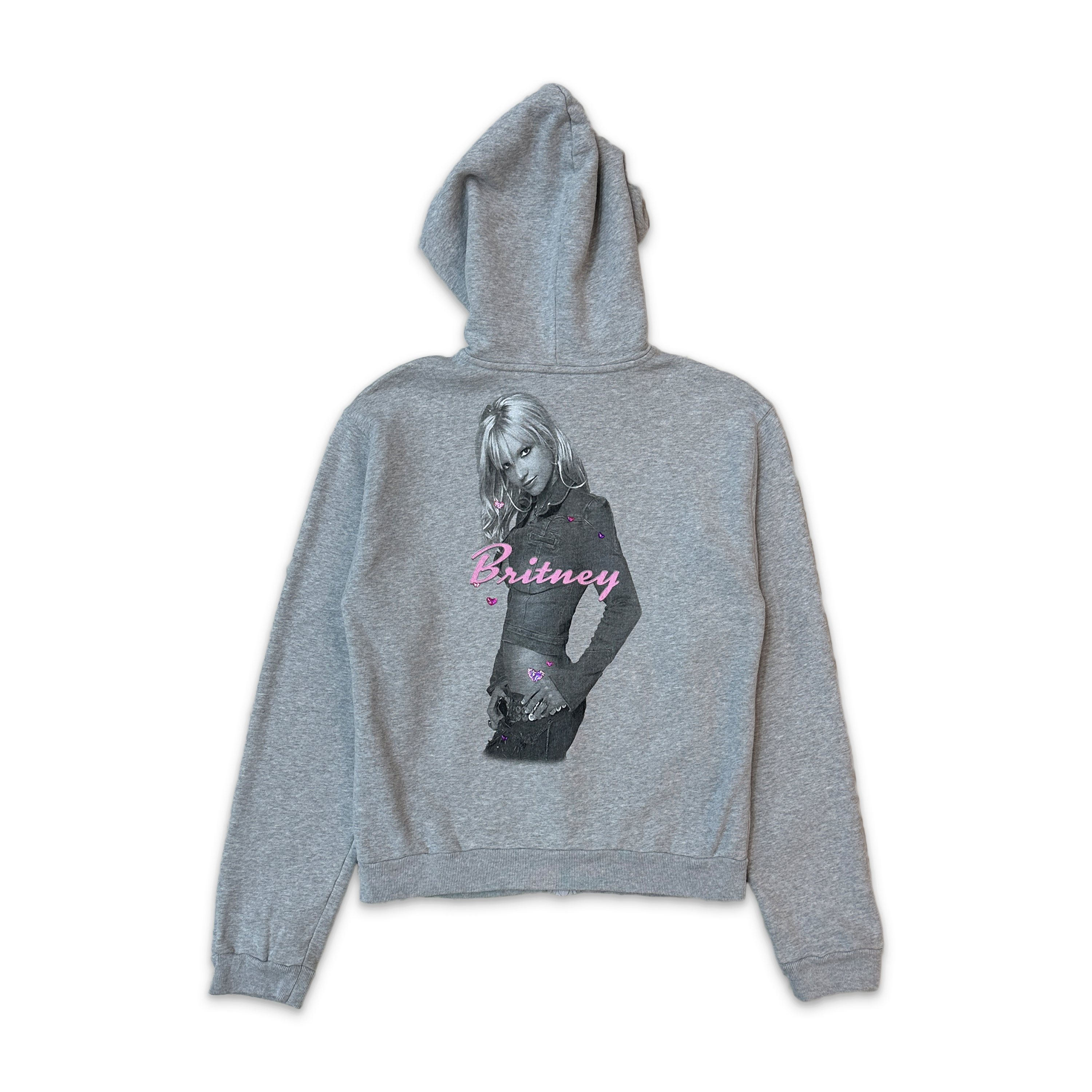 Britney Spears Zip-Up Hoodie "Grey"