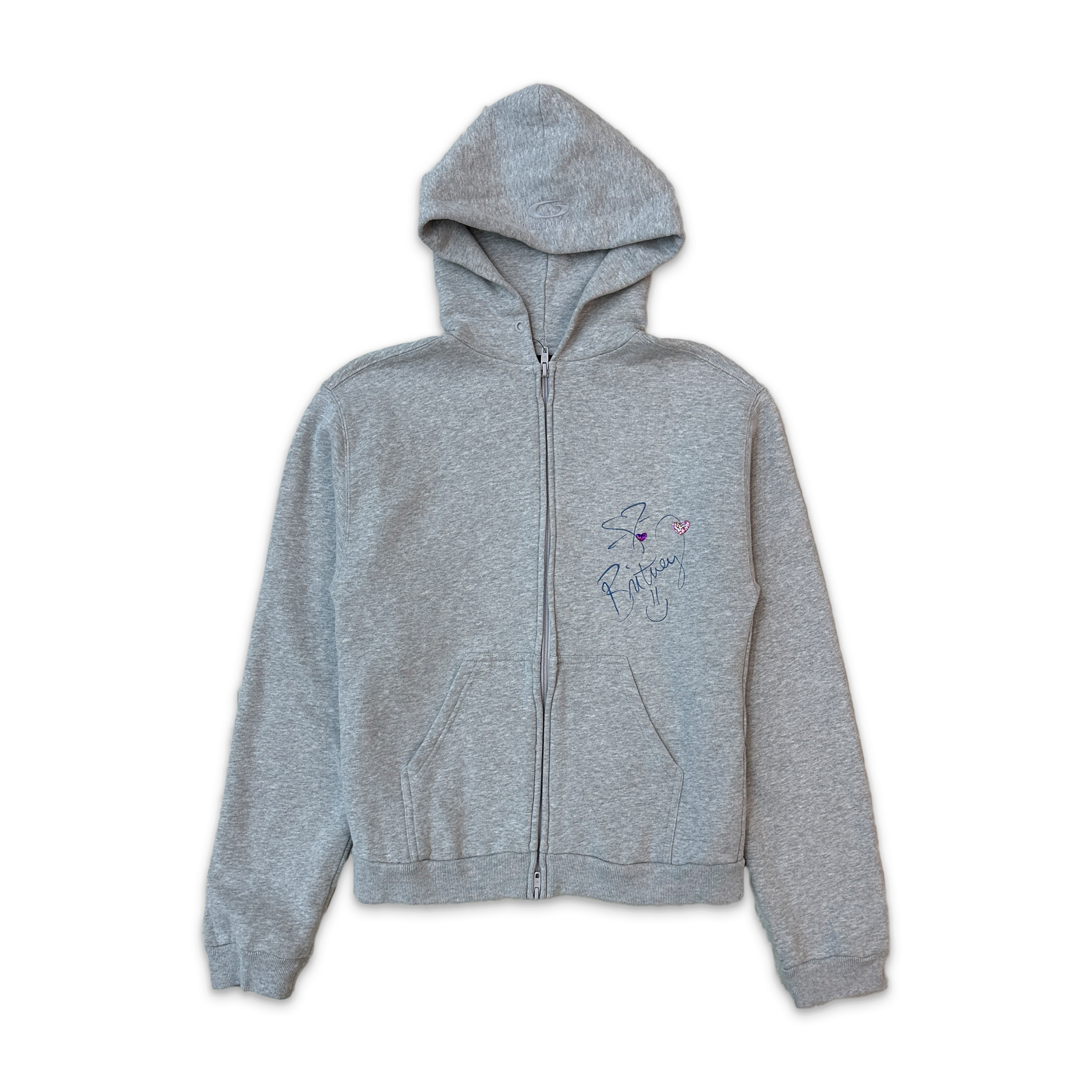 Britney Spears Zip-Up Hoodie "Grey"