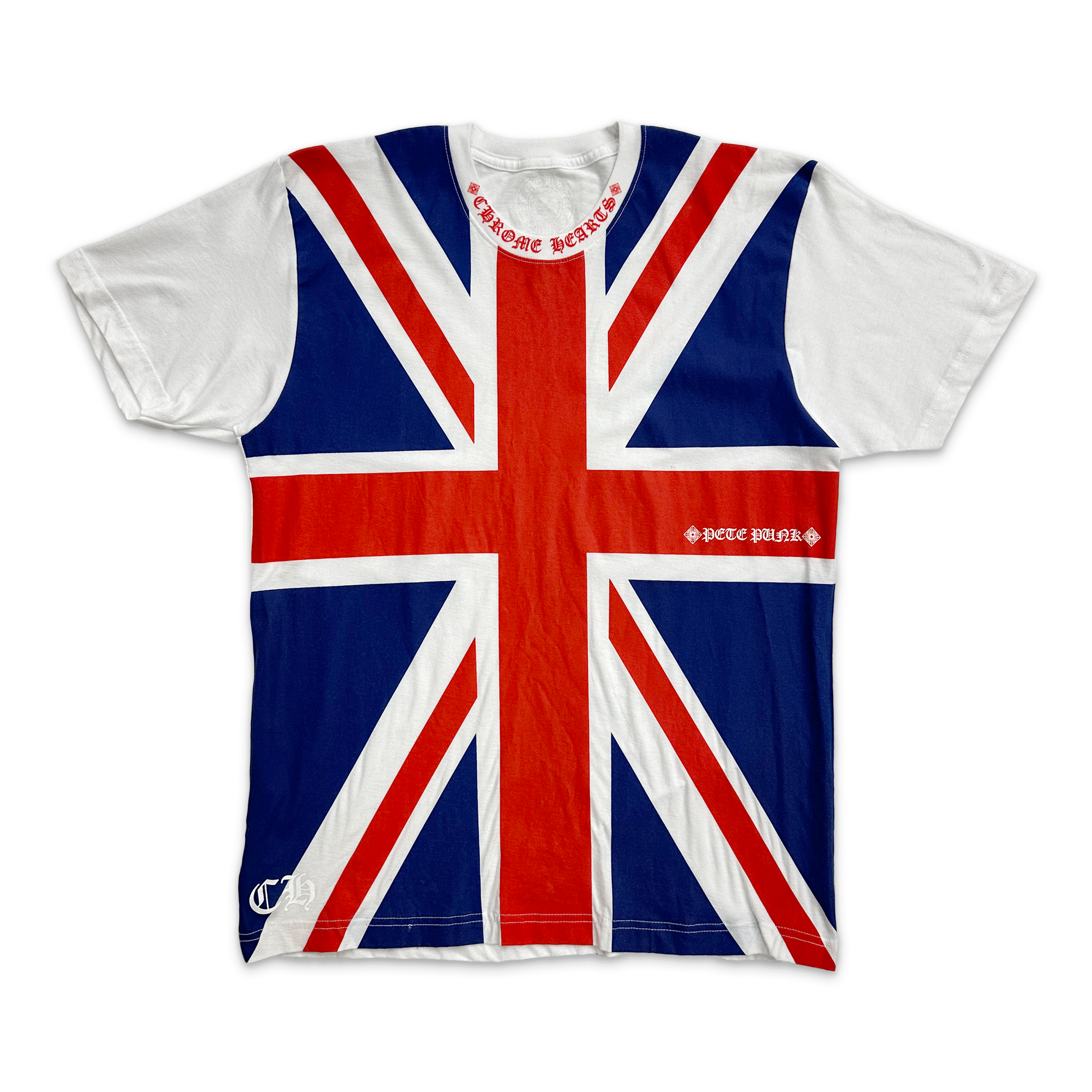 Chrome Hearts, Union Jack Tee "White/Red/Blue"