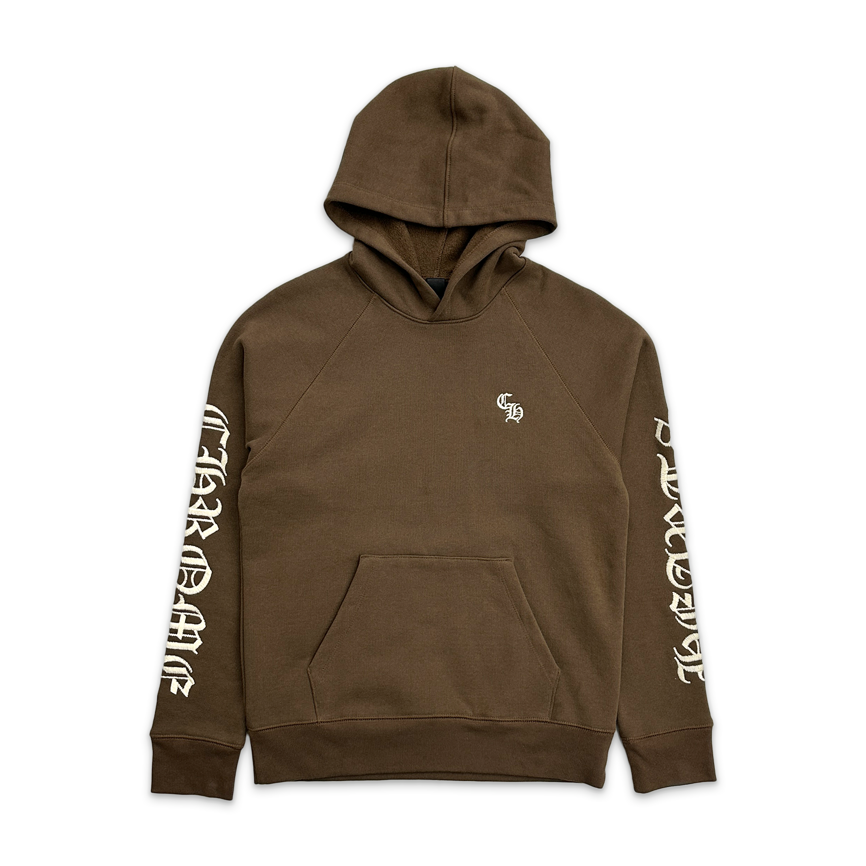 Chrome Hearts, Embroidered Logo Hoodie "Brown”