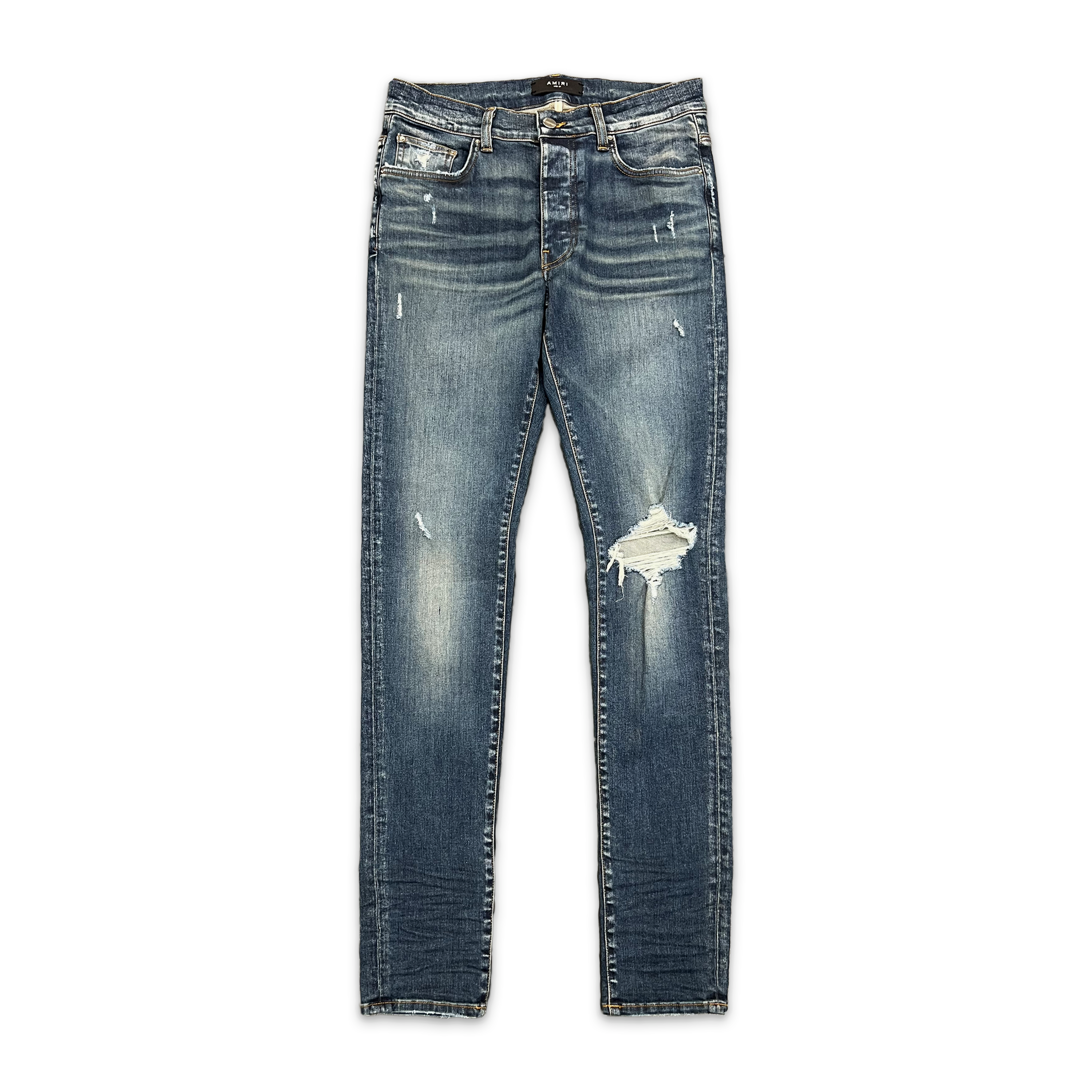 Amiri, Broken Denim Jeans "Deep Classic"