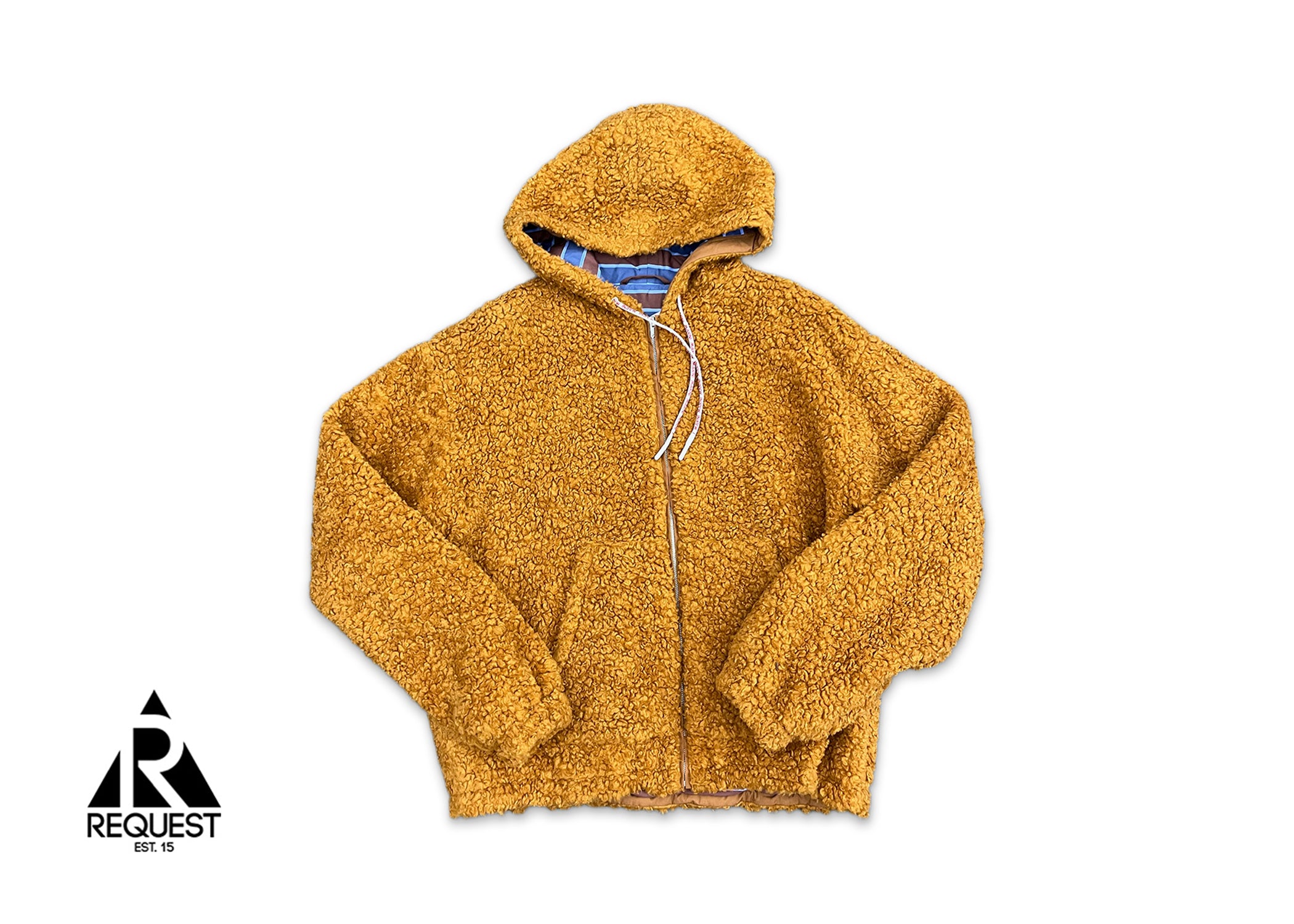 Marni Logo Drawstring Teddy Jacket "Brown"