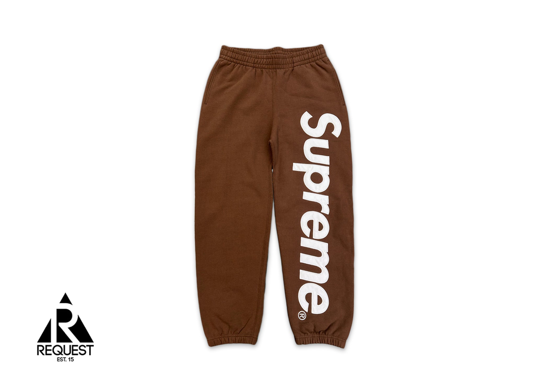 Supreme, Satin Logo Sweatpants FW24 "Brown"