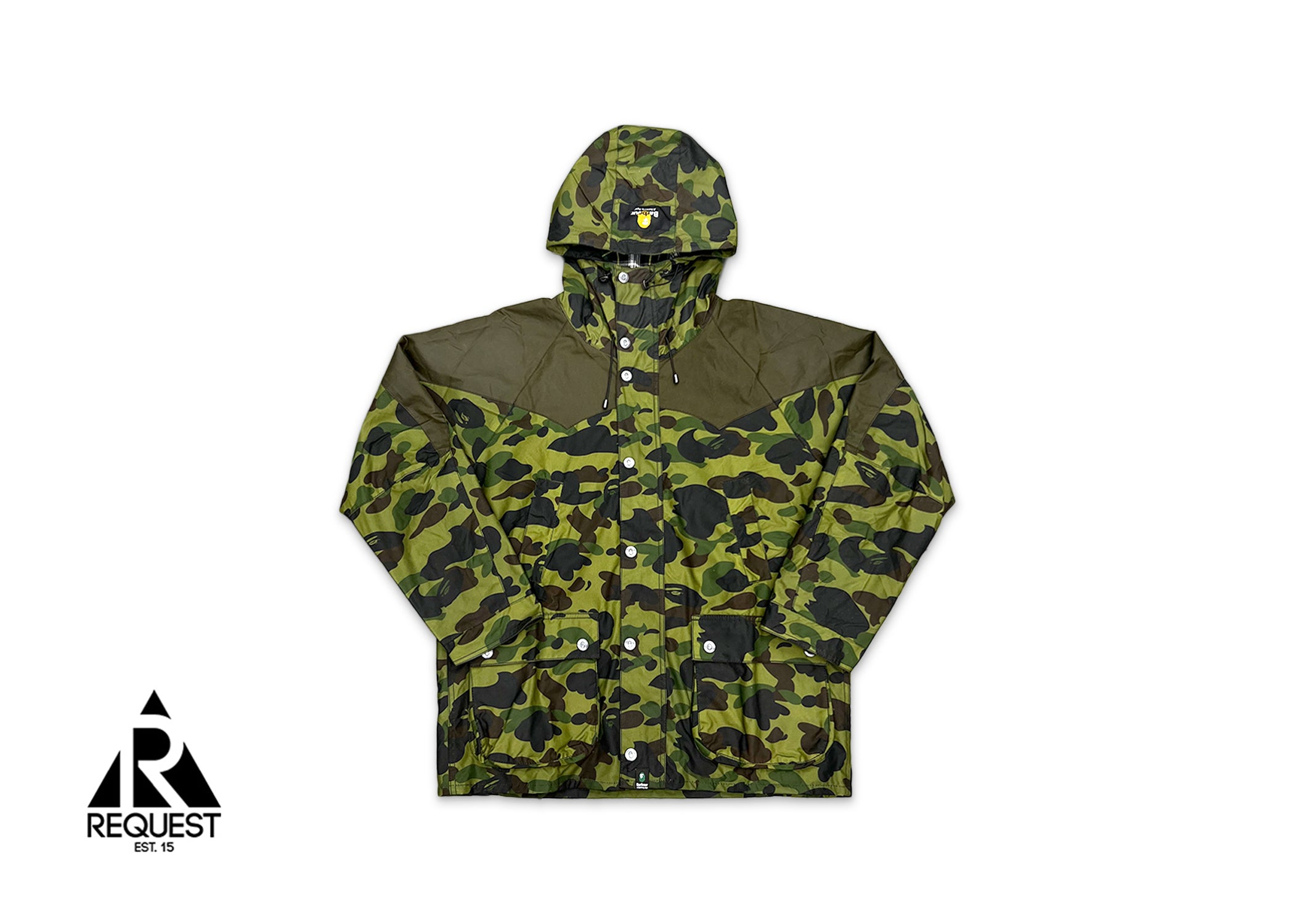 A Bathing Ape (BAPE), BAPE x Barbour 1st Camo Bedale Snowboard Jacket "Green"