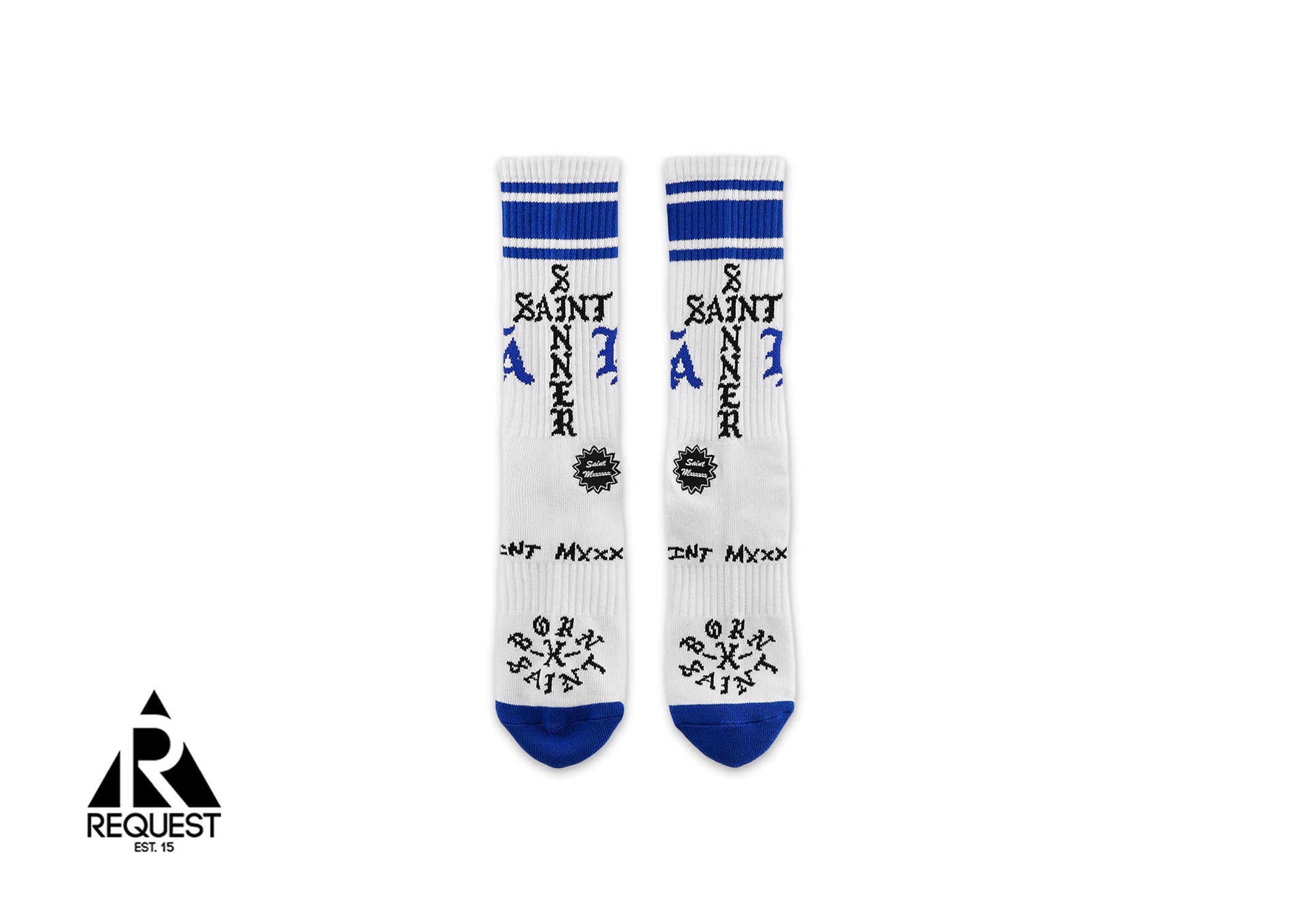 Saint Michael x Born & Raised Socks "White"