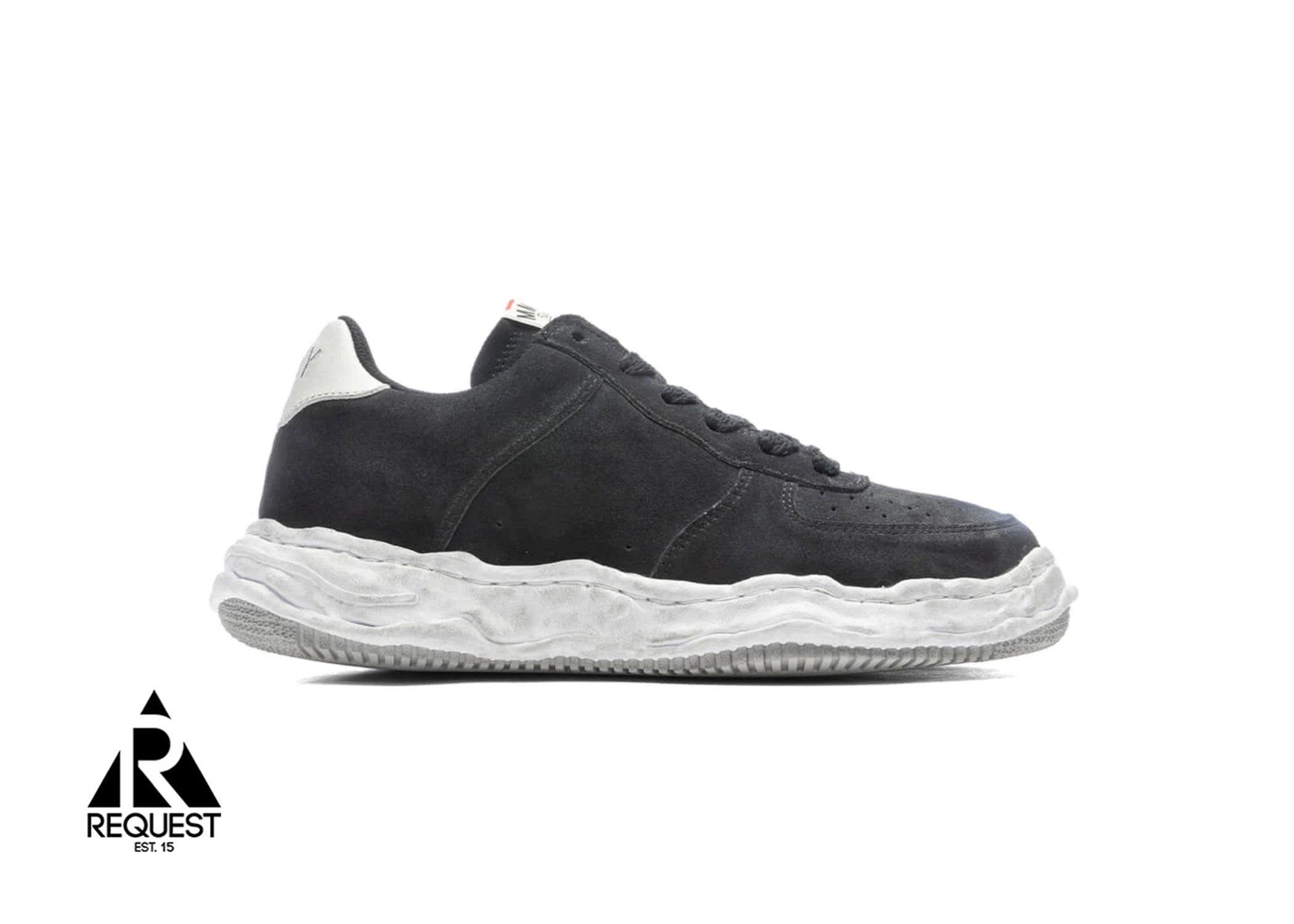 Mihara Yasuhiro Wayne Suede Vintage Sole Low "Black"