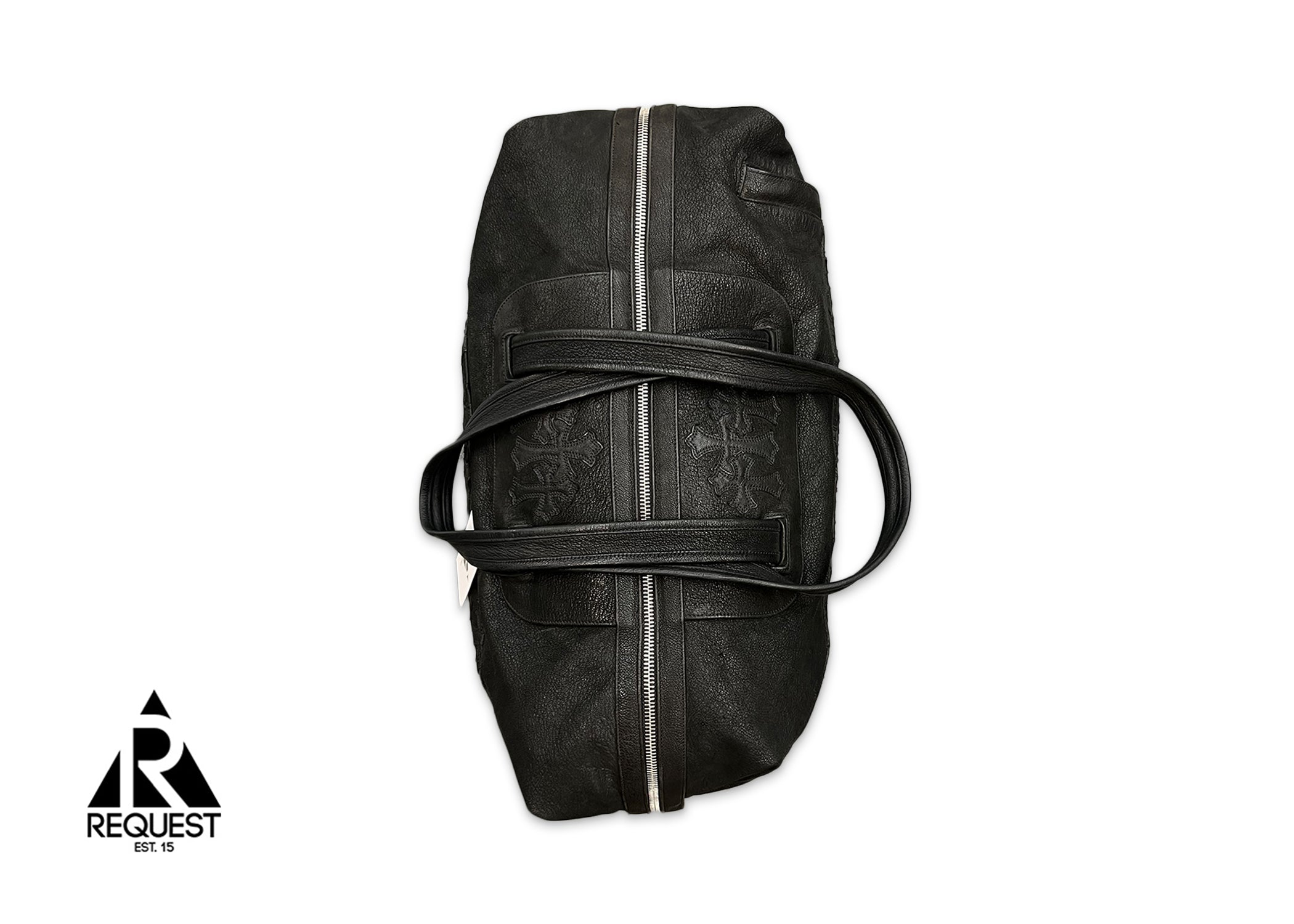Chrome Hearts Blistered Leather Duffle Bag "Black"