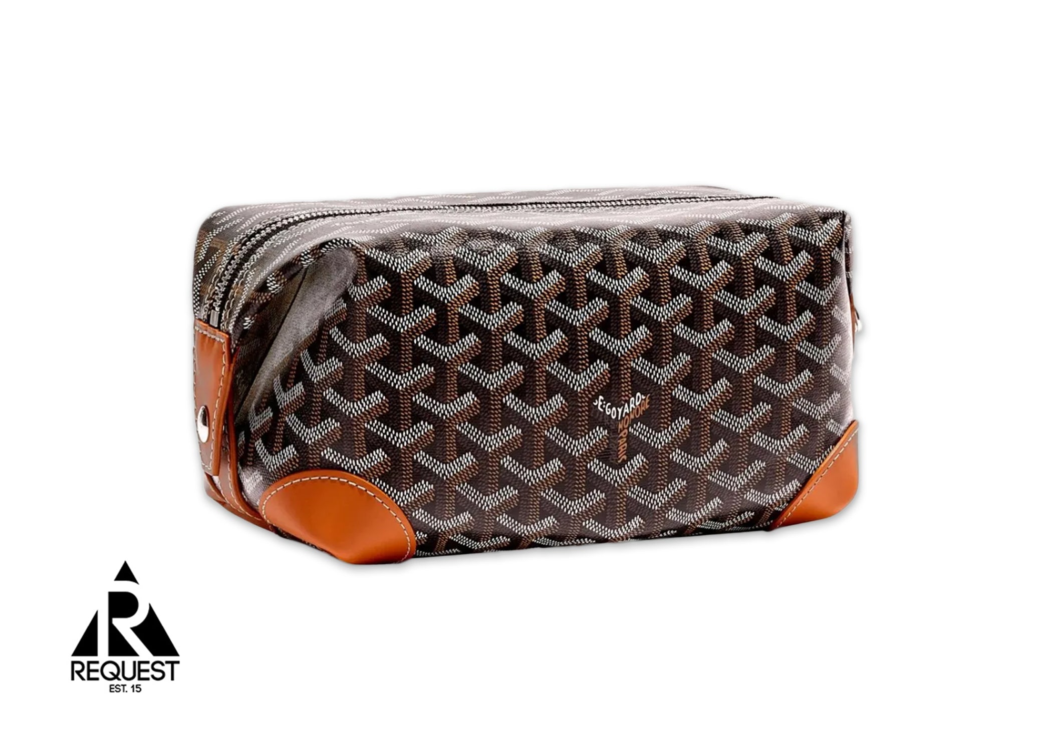 Goyard Bowling 25 Toiletry Bag "Black/Brown"