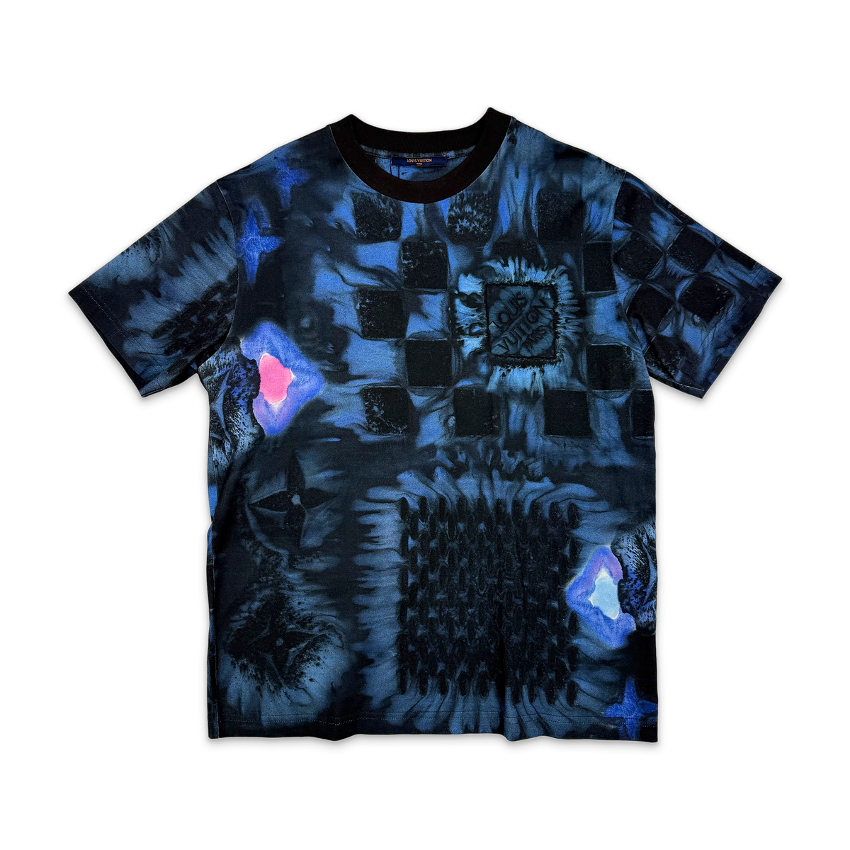 Damier Salt Abstract Tee "Blue"