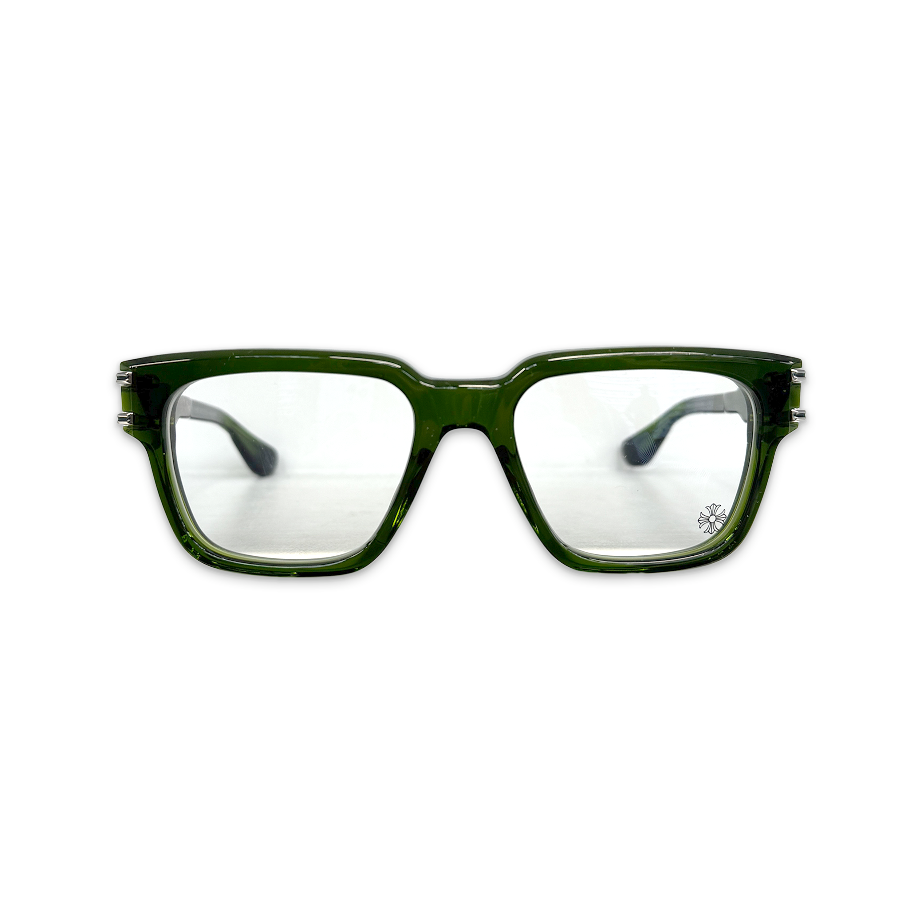 Chrome Hearts, Bulge Glasses "Translucent Green/Silver"