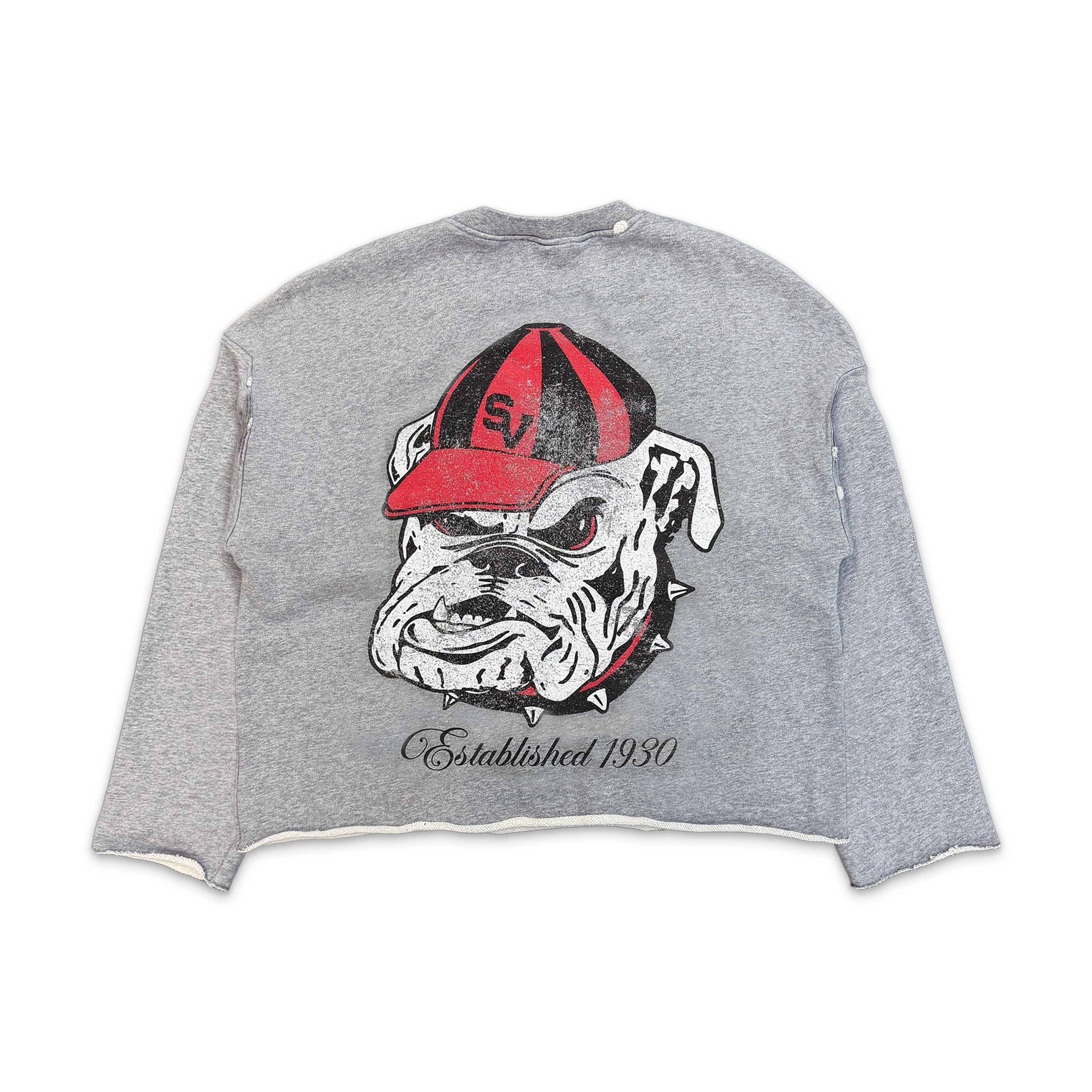 Dawgs Crewneck "Grey Red"