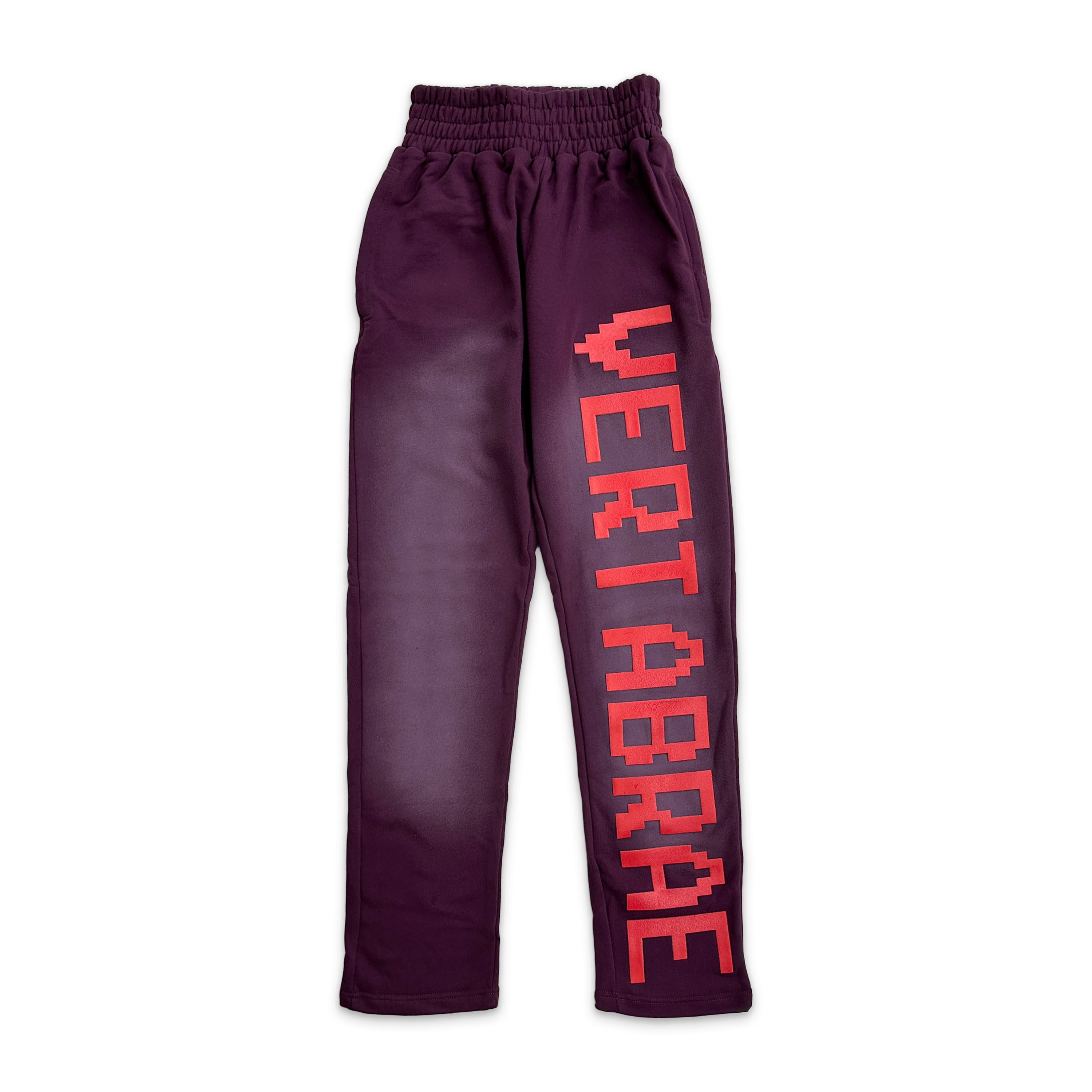 Vertabrae, Sweatpants "Washed Burgundy/Red"