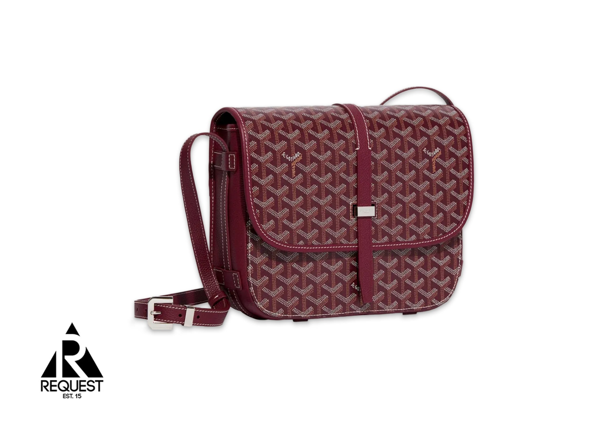 Goyard Belvedere MM Messenger Bag "Burgundy"