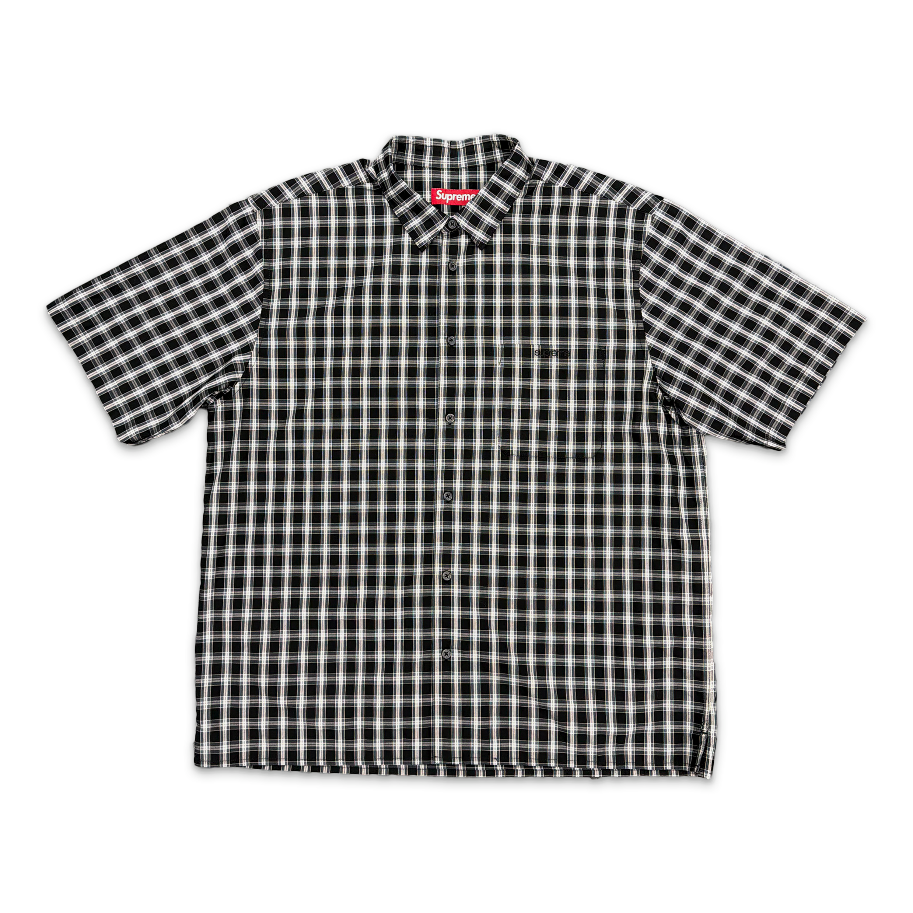 Mini Plaid S/S Shirt "Black"