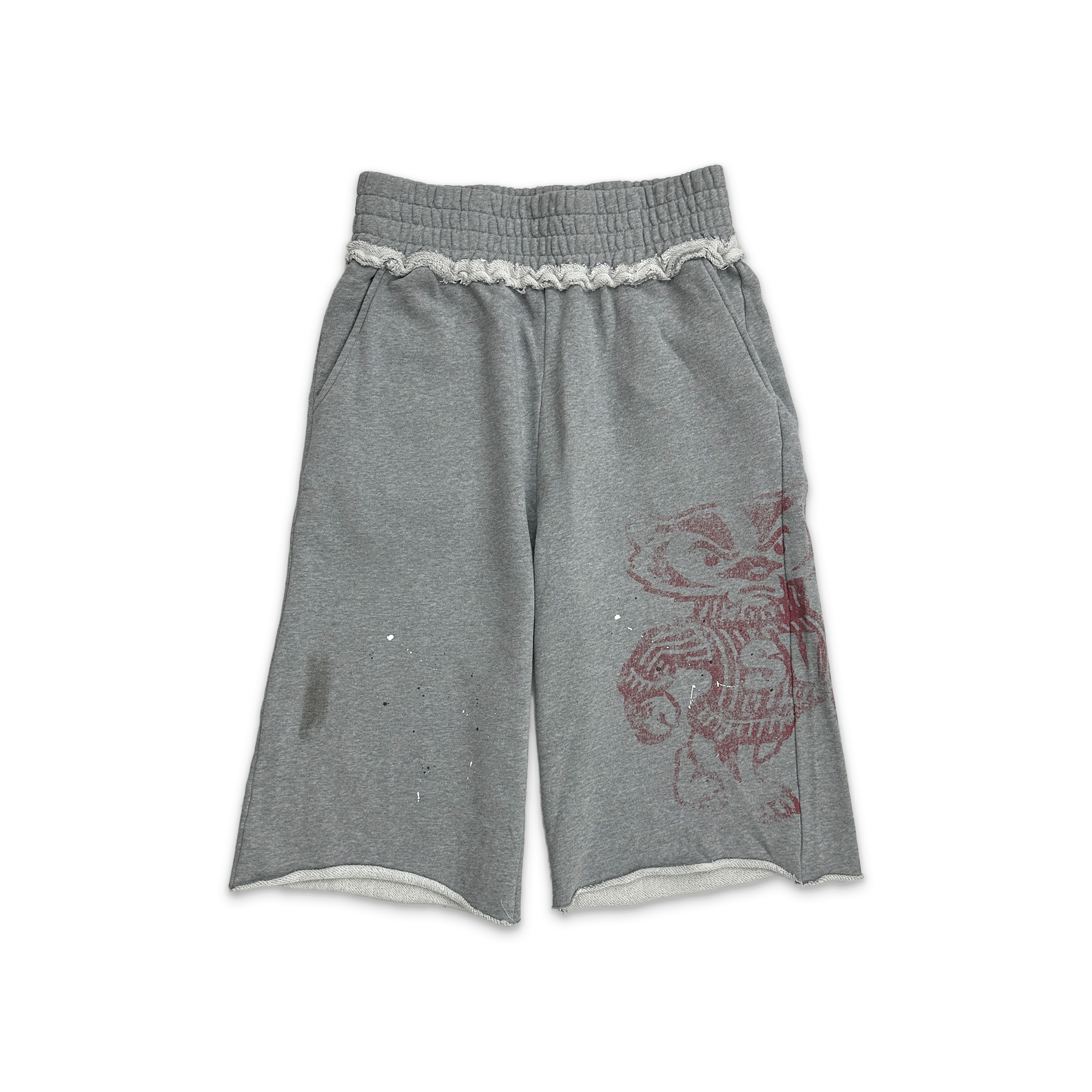 Saint Vanity, Badgers Long Shorts “Heather Grey”