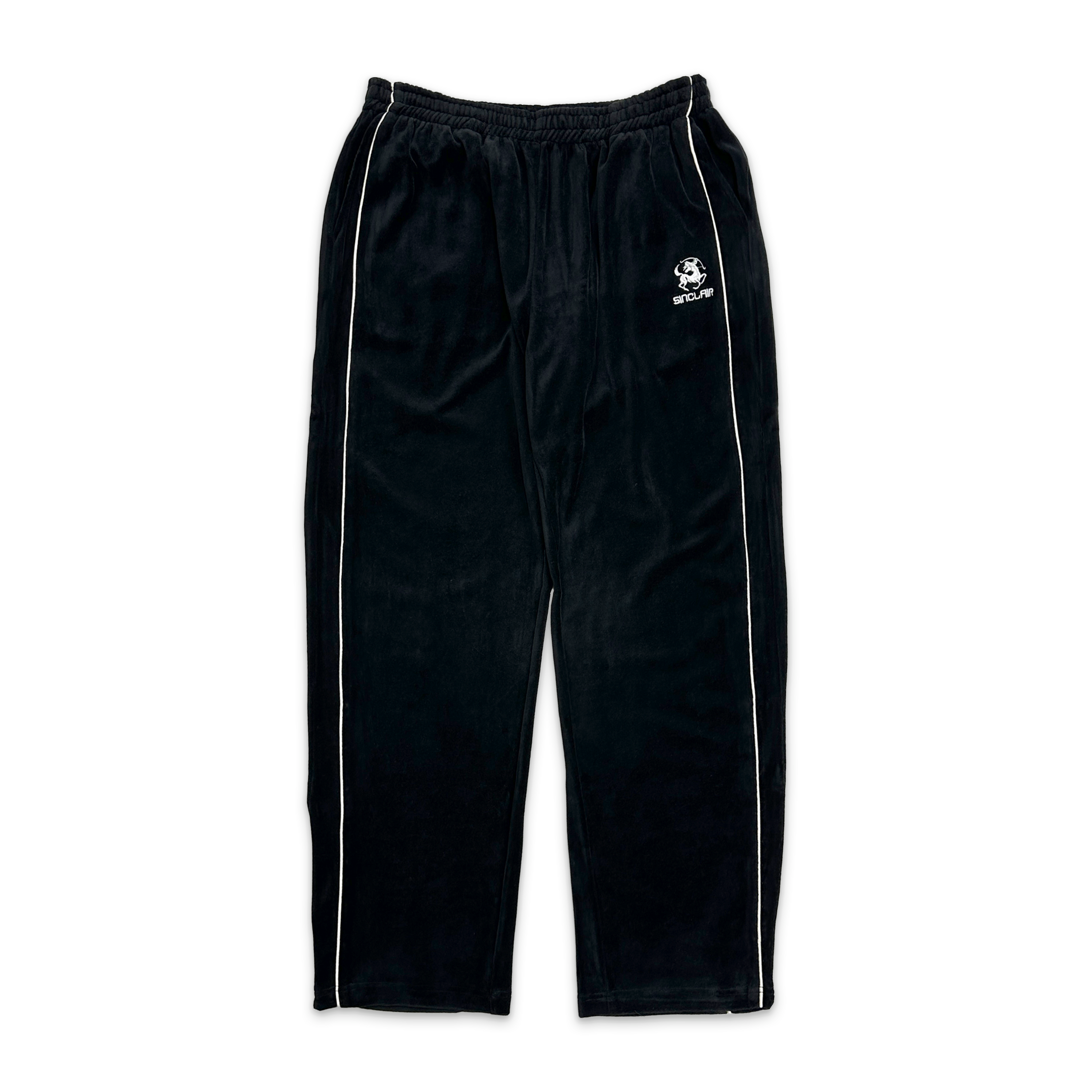 Sinclair, Velour Piping Pant "Black"