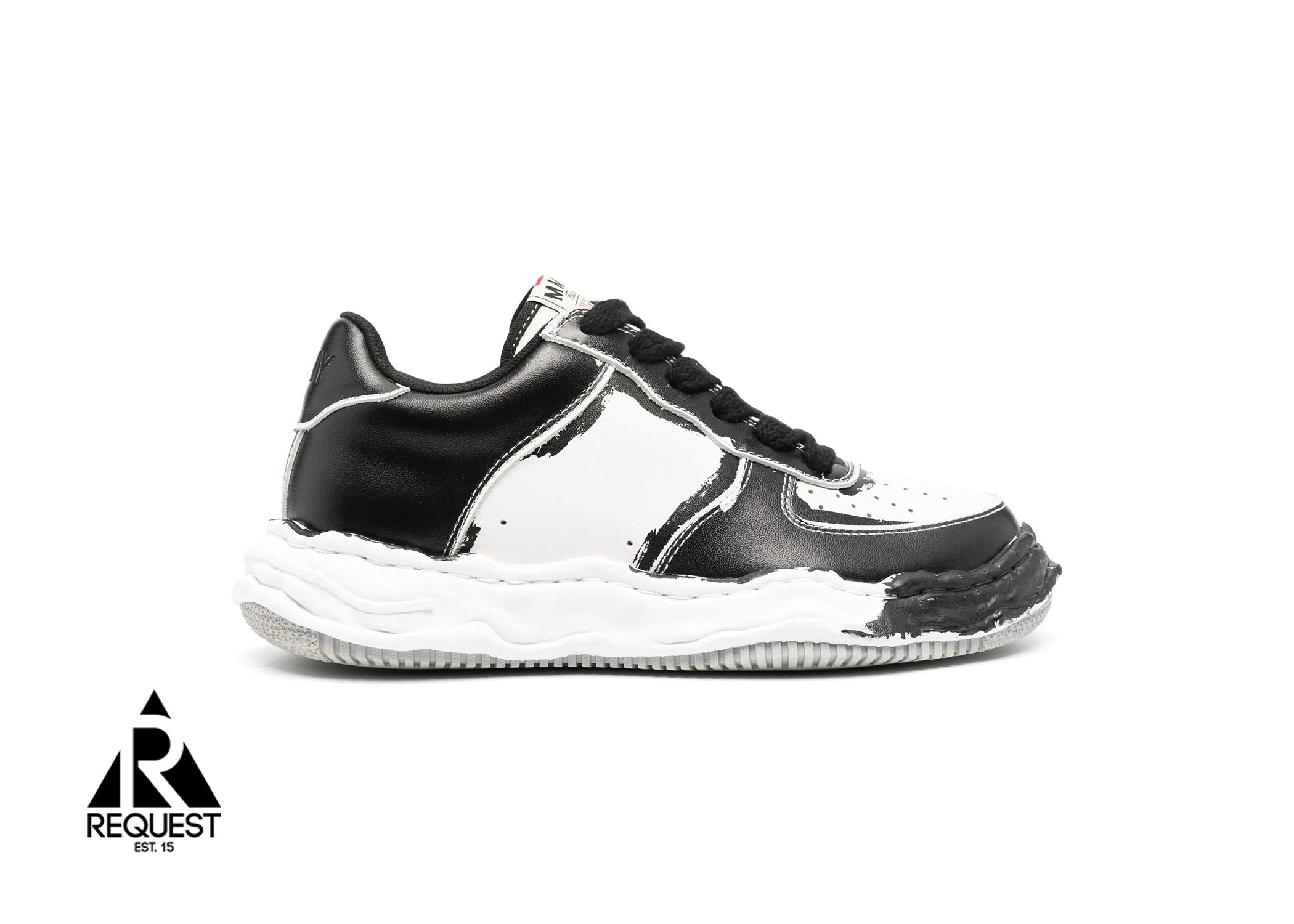 Maison Mihara Yasuhiro Leather Wayne Low "Black/White"