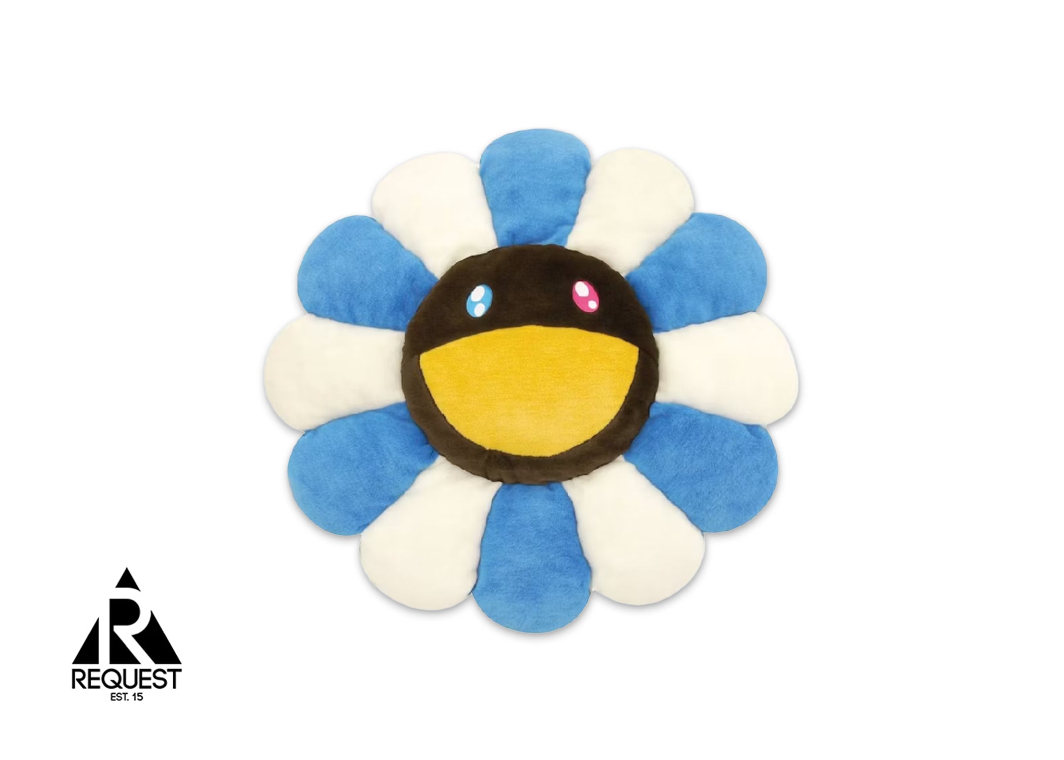 Takashi Murakami Flower Cushion "Blue White Brown" 60CM