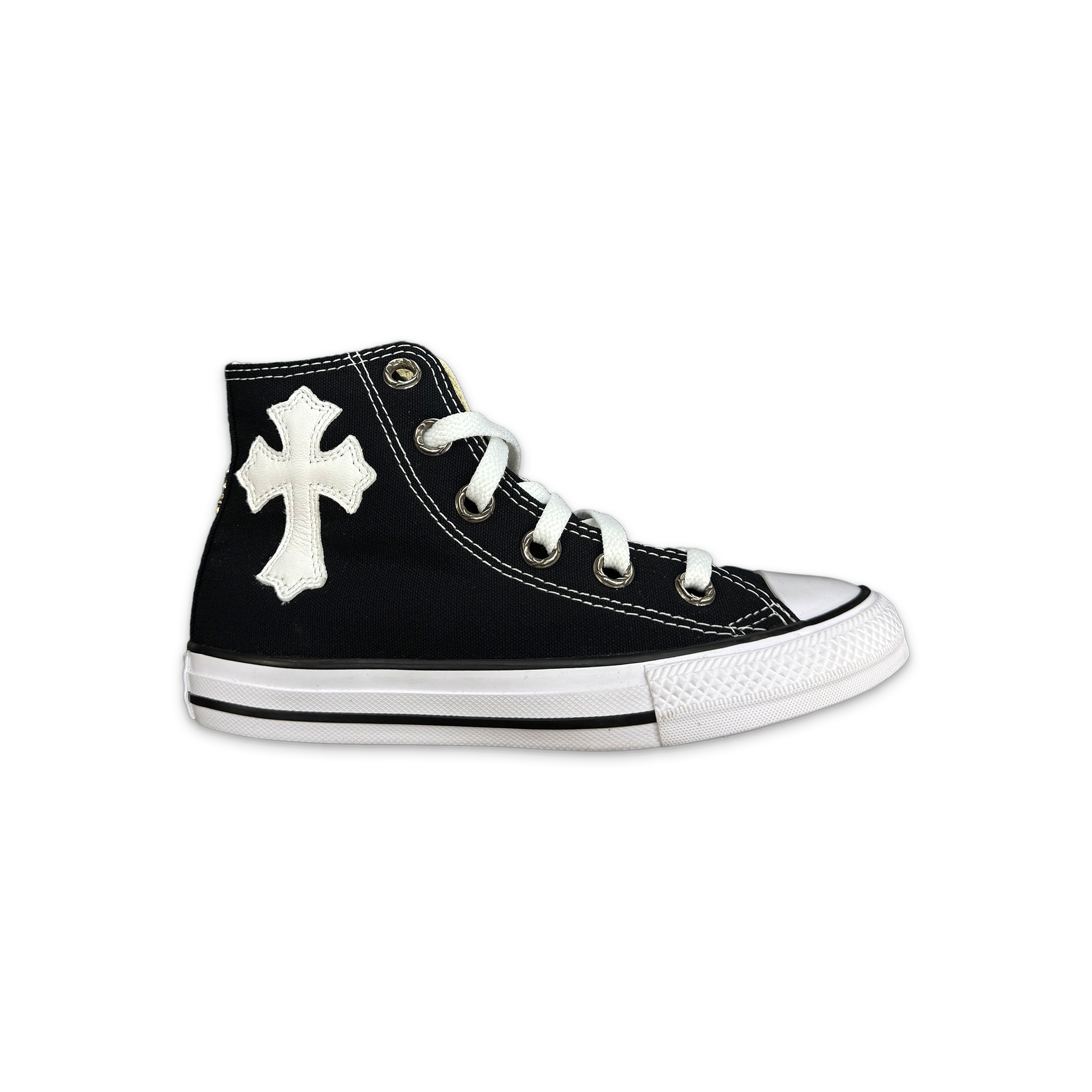 Converse, Chrome Hearts Chuck Taylor All Star Canvas High Top "Black"