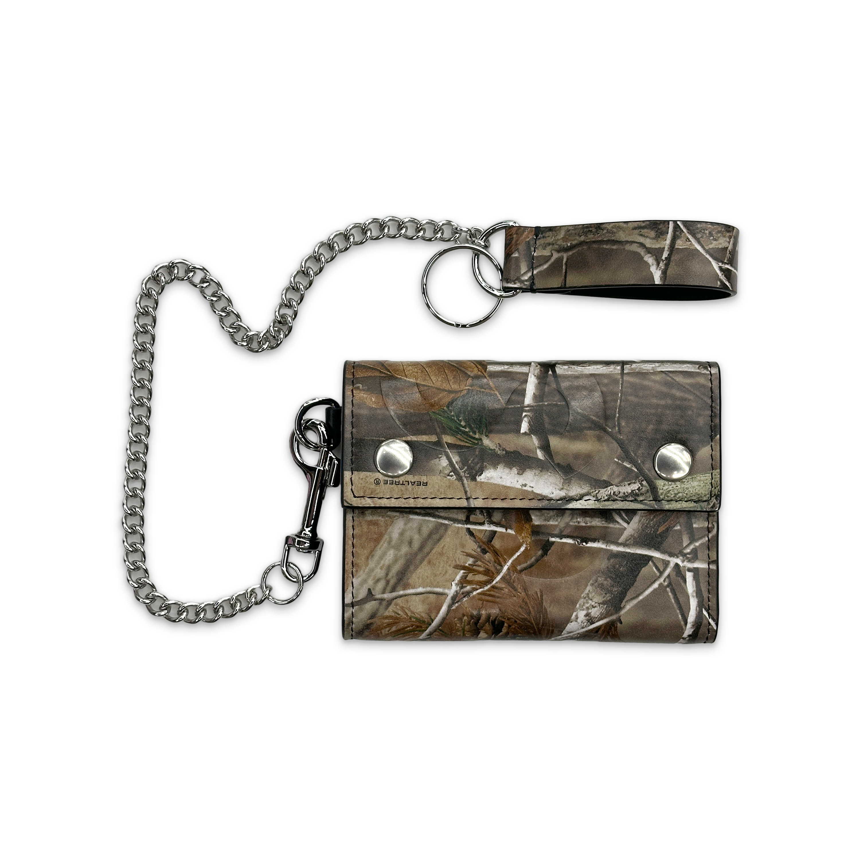 Leather Chain Wallet "RealTree Camo (FW25)"