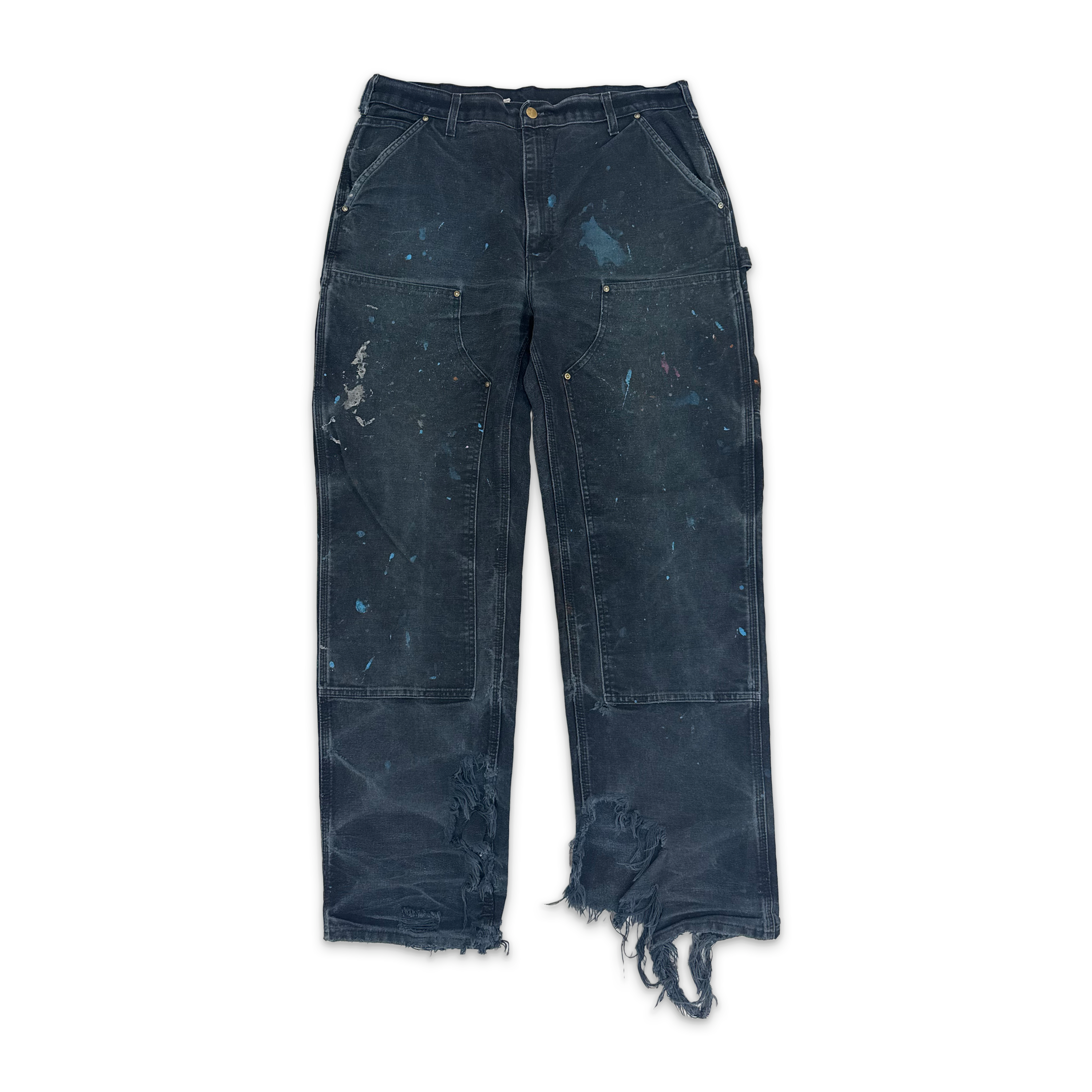 Carhartt Paint Splatter Distressed Carpenter Black