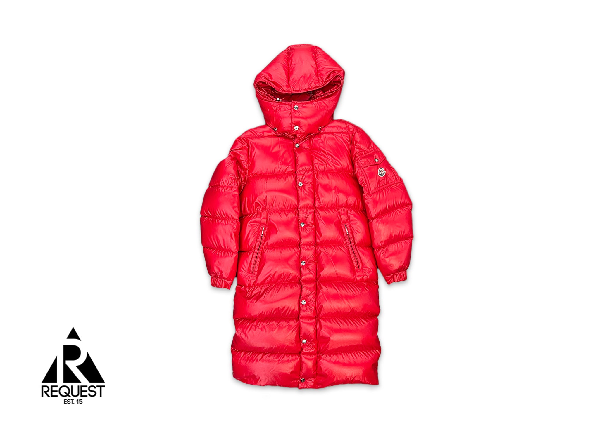 Moncler Hanoverian Long Down Jacket "Red"